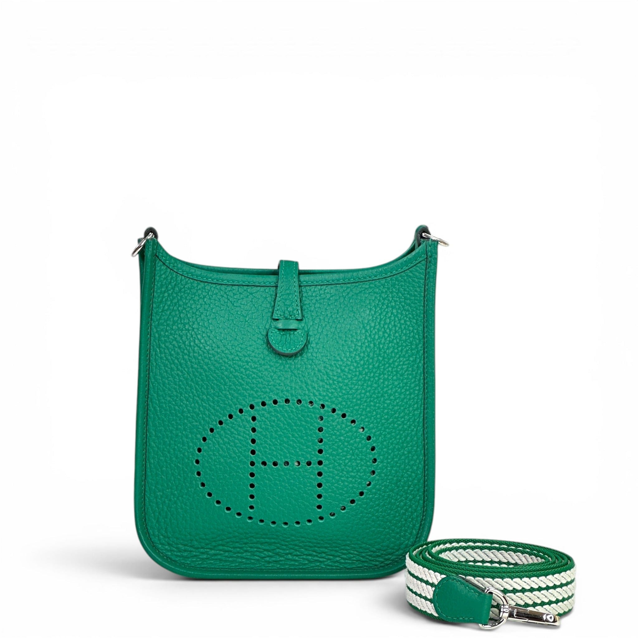 Hermès Mini Evelyne 16 TPM Vert Vertigo Clemence PHW