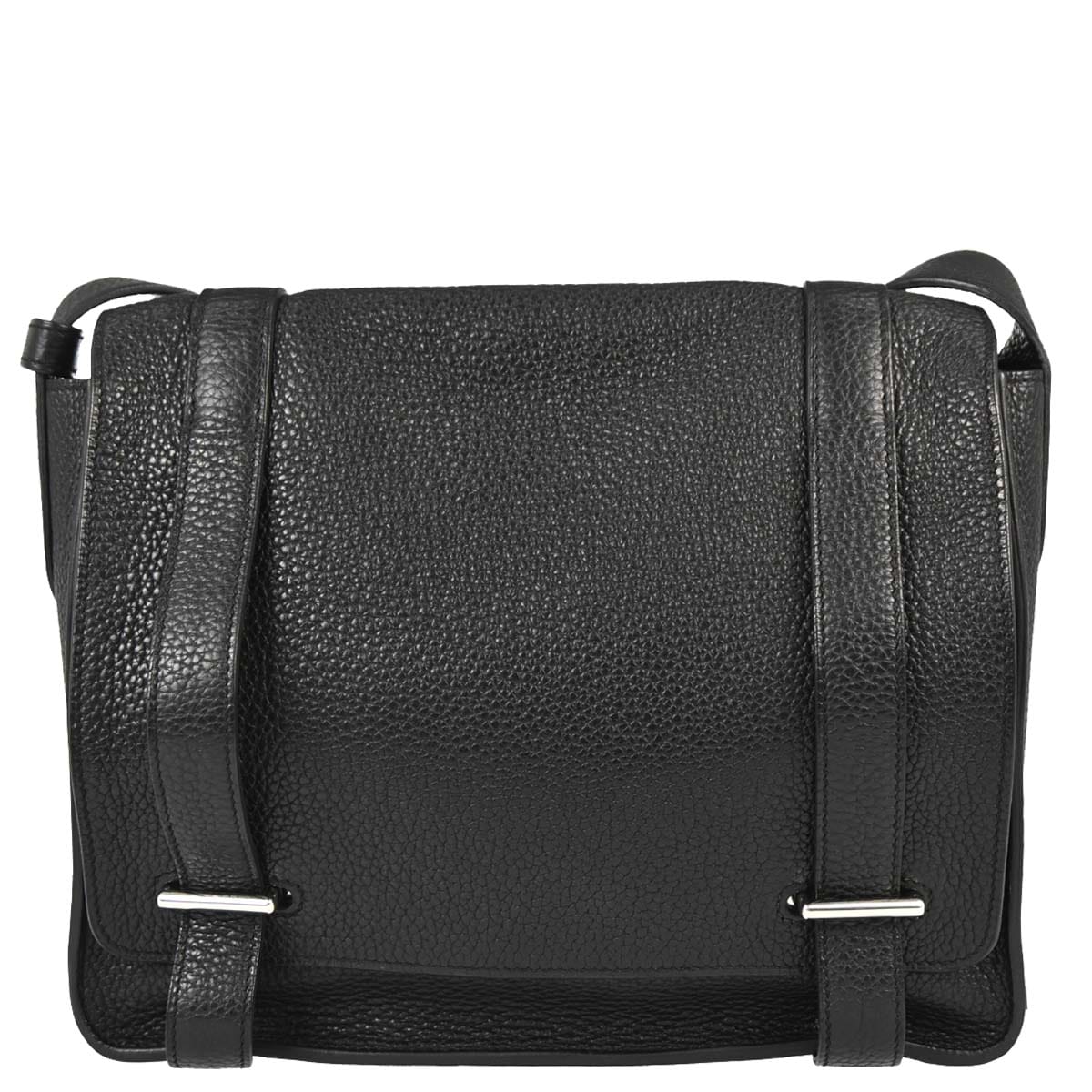 Hermes Black Taurillon Clemence Steve Caporal 27 Shoulder Bag