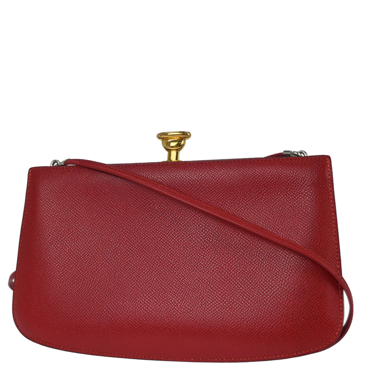 Hermes Red Courchevel Sac a Malice Shoulder bag
