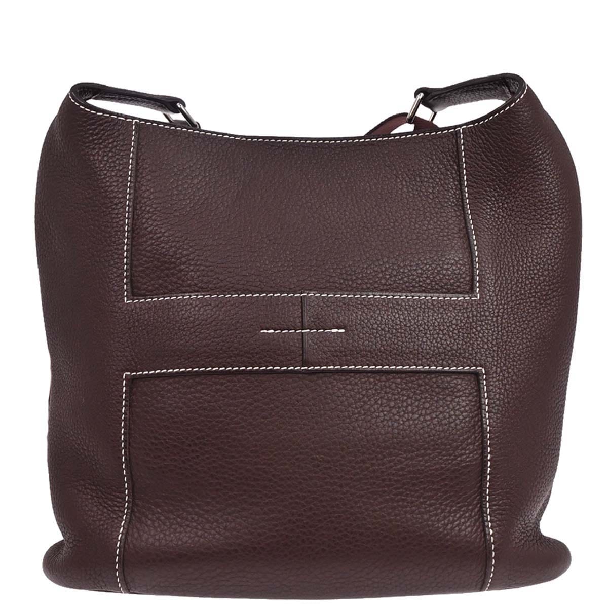Hermes Prune Taurillon Clemence Good News PM Shoulder Bag