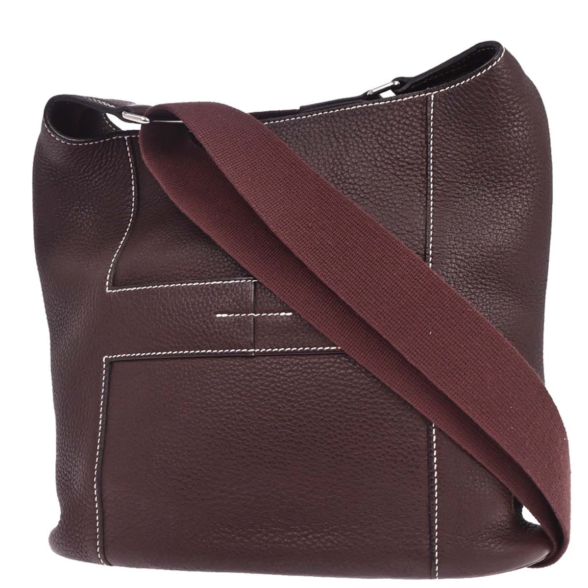 Hermes Prune Taurillon Clemence Good News PM Shoulder Bag