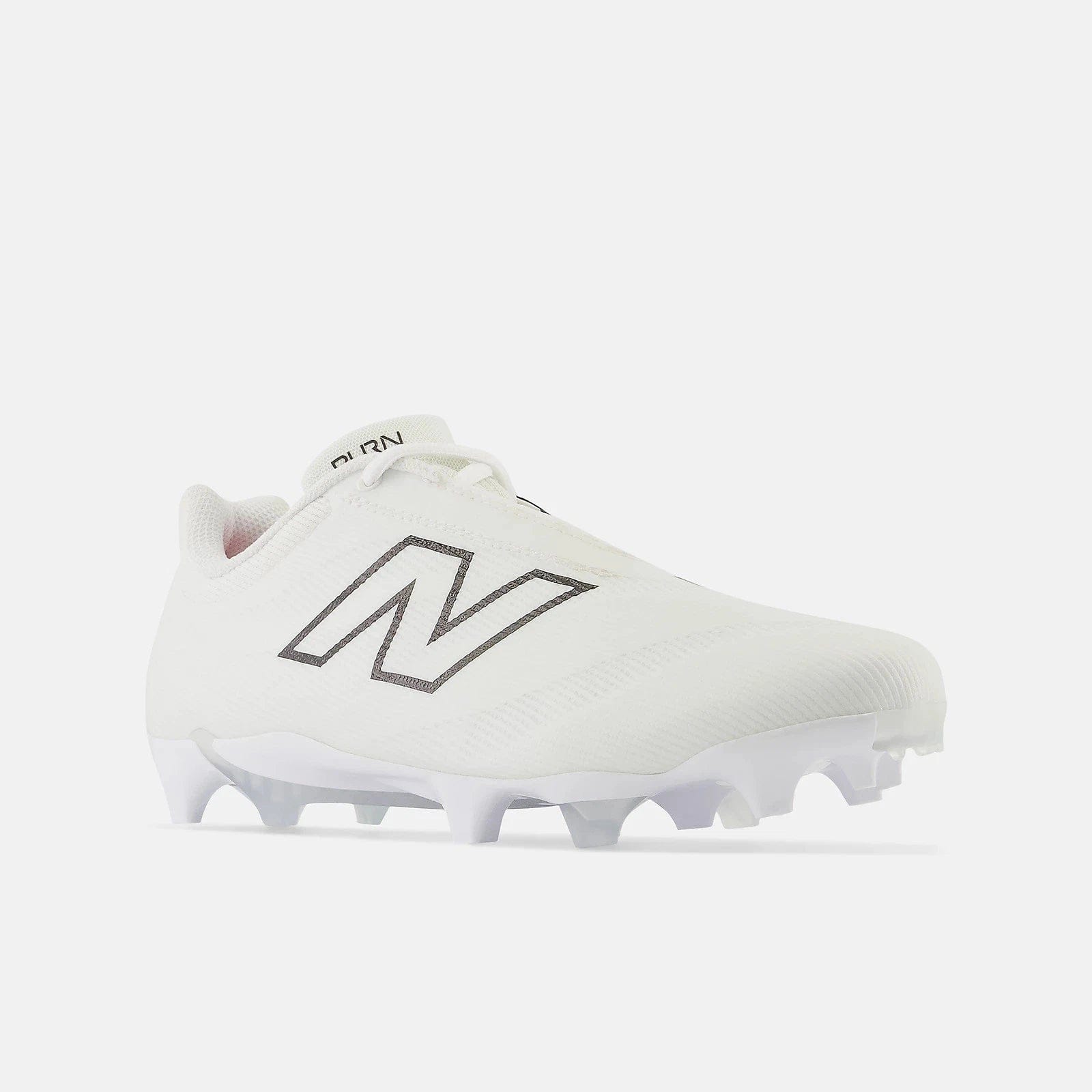New Balance BurnX4 BURNLW4 Men's White Gray Lace Up Lacrosse Cleats DWA2189