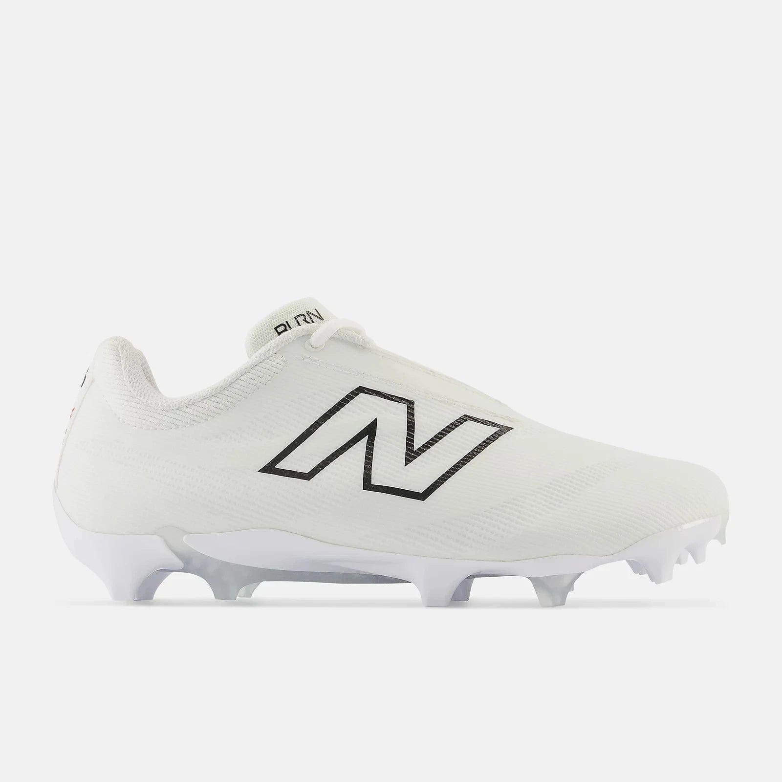 New Balance BurnX4 BURNLW4 Men's White Gray Lace Up Lacrosse Cleats DWA2189