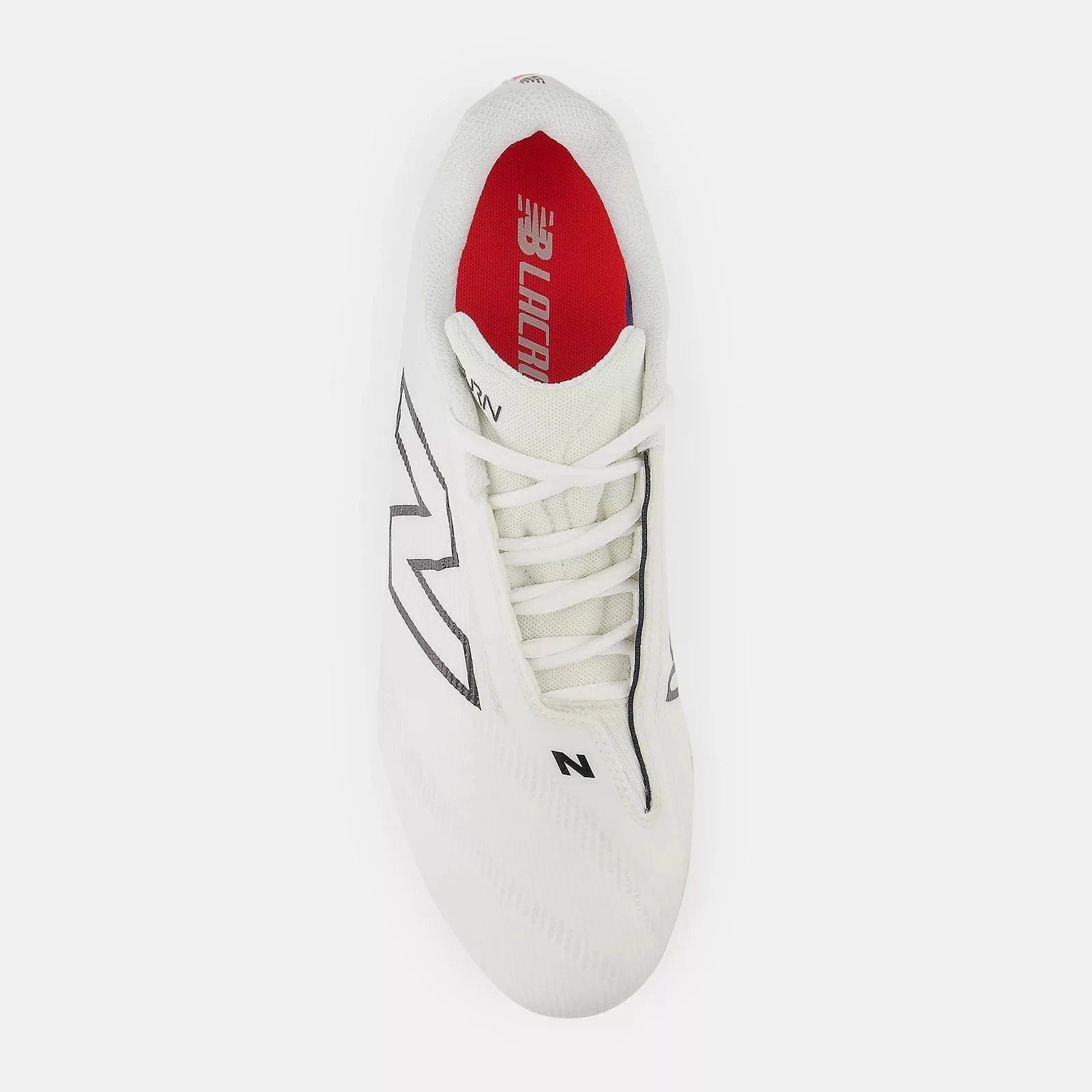 New Balance BurnX4 BURNLW4 Men's White Gray Lace Up Lacrosse Cleats DWA2189