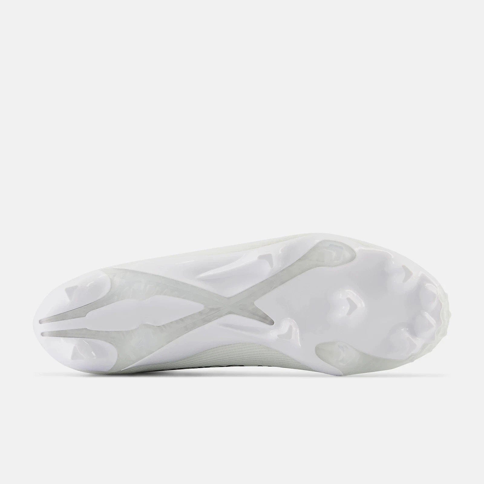 New Balance BurnX4 BURNLW4 Men's White Gray Lace Up Lacrosse Cleats DWA2189