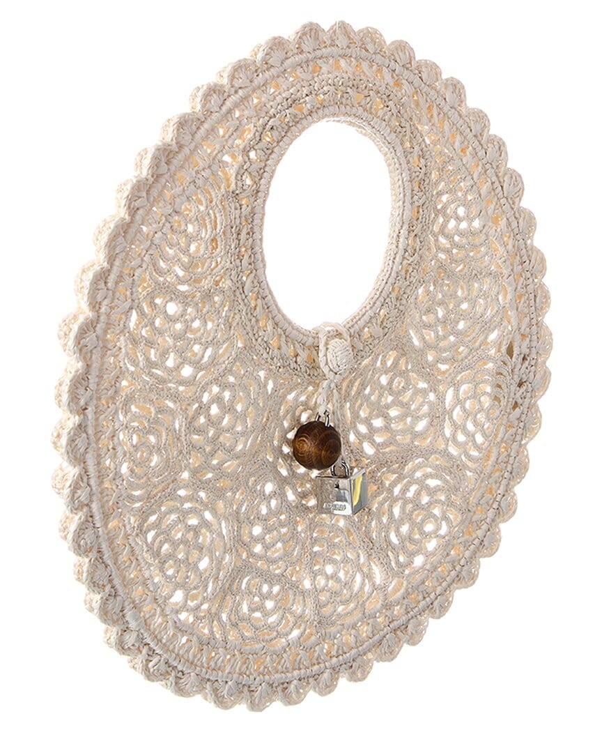 Jacquemus Spiaggia Small Raffia Round Tote