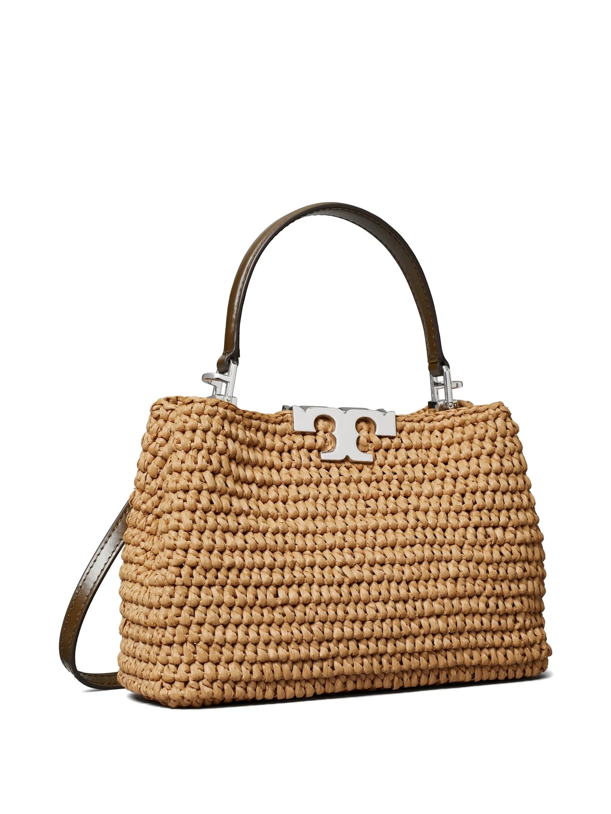 Tory Burch mini Eleanor straw tote bag