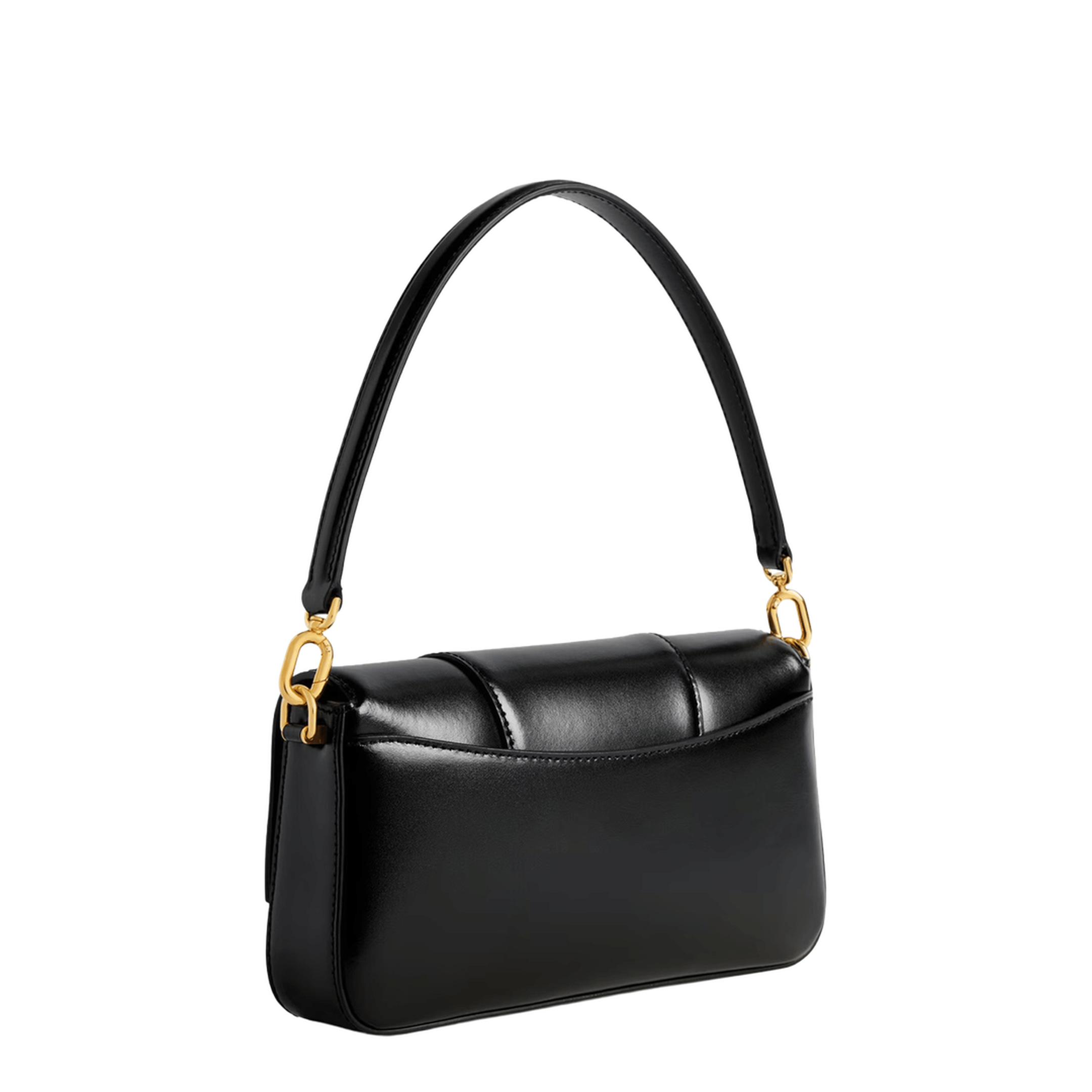 Balenciaga Hourglass Small Calfskin Shoulder Bag - Black