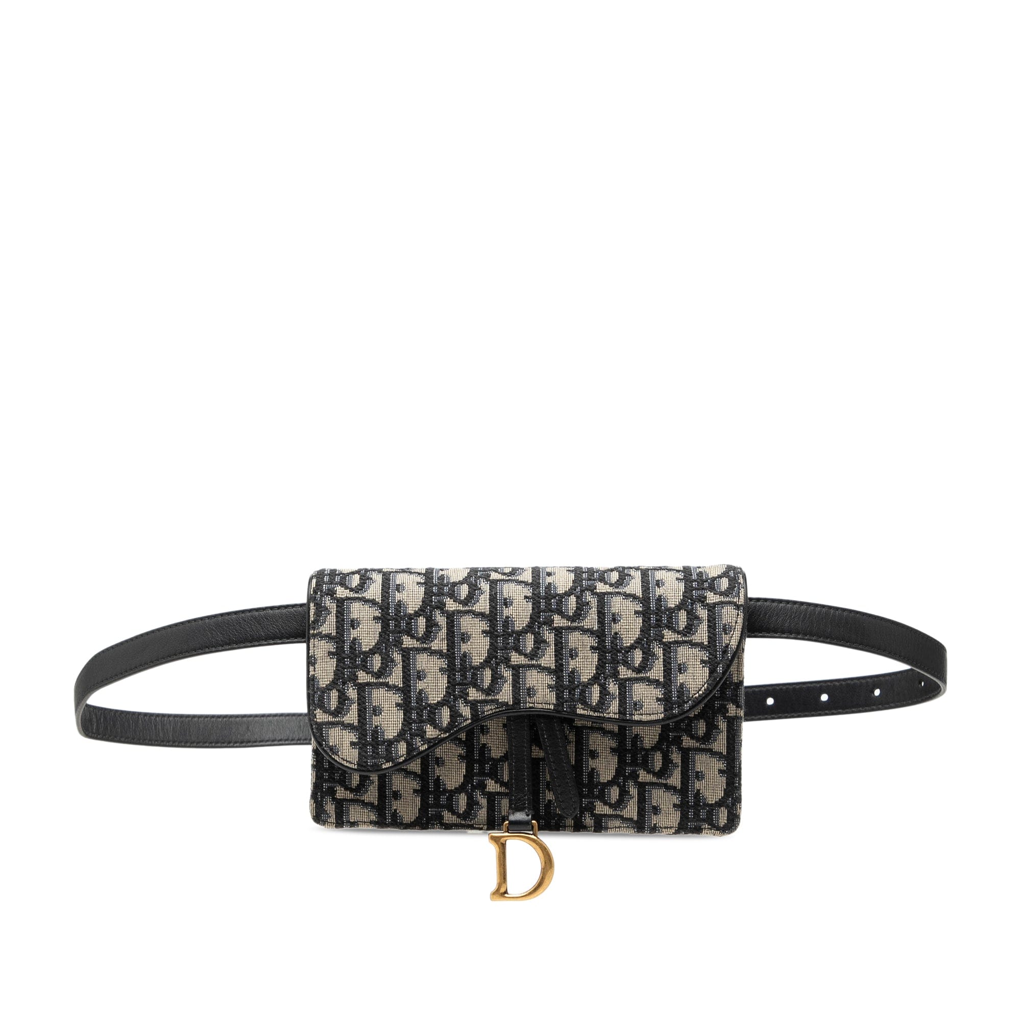 Dior Oblique Canvas Saddle Belt Bag