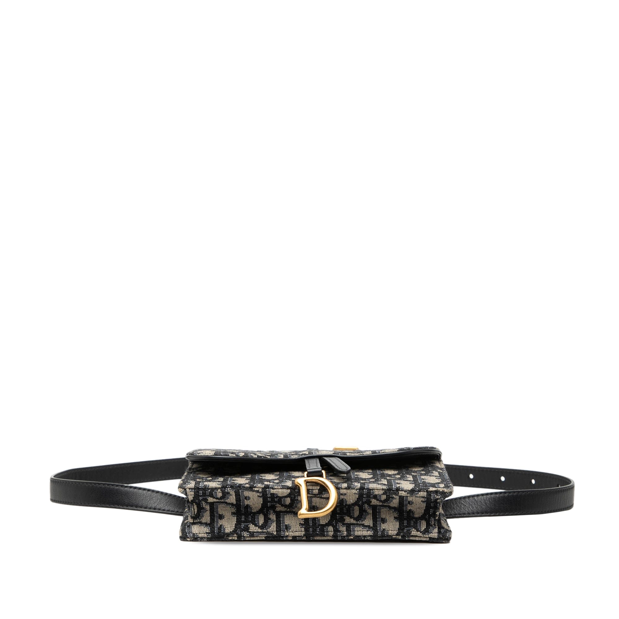Dior Oblique Canvas Saddle Belt Bag