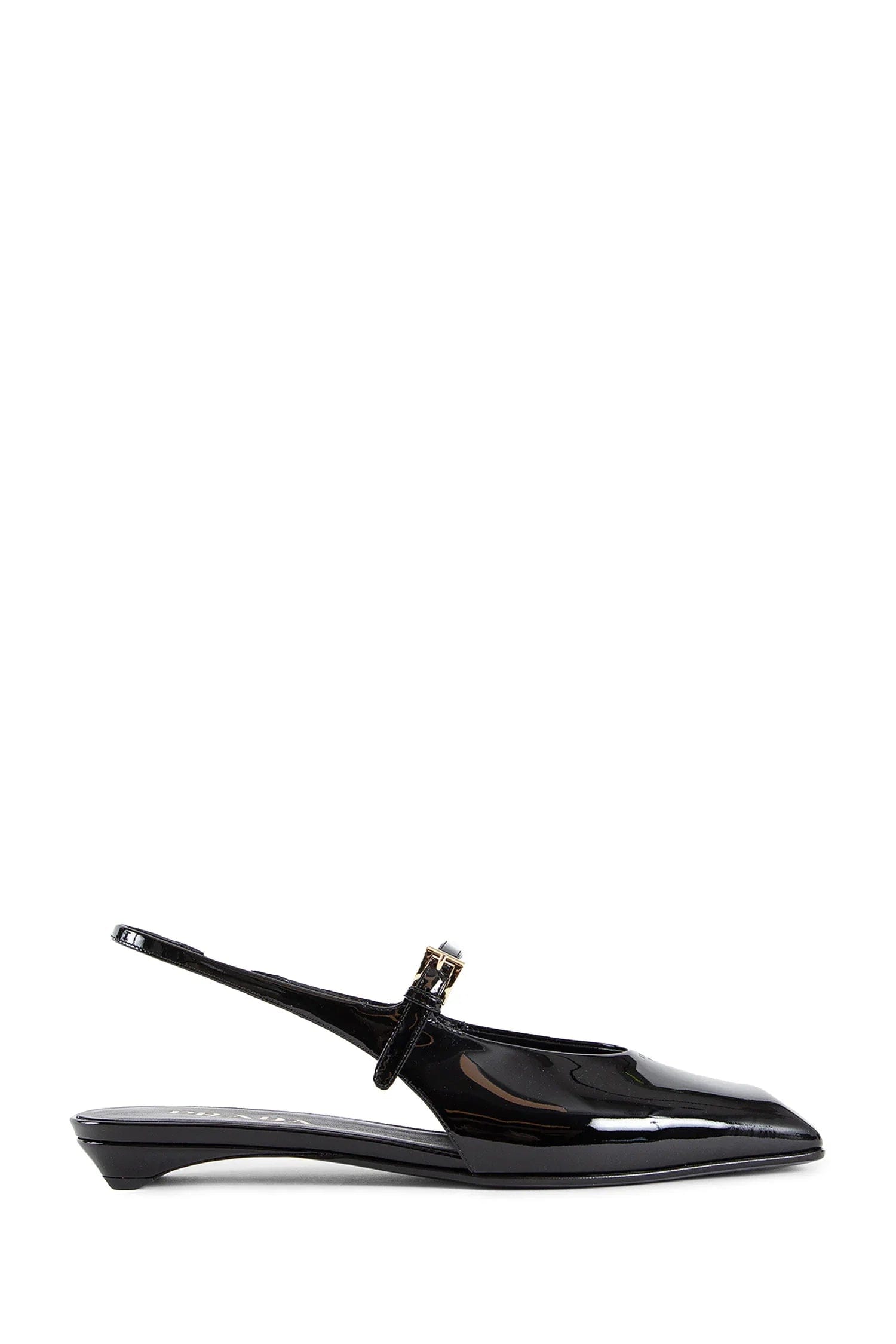 Prada Patent leather slingback ballerinas