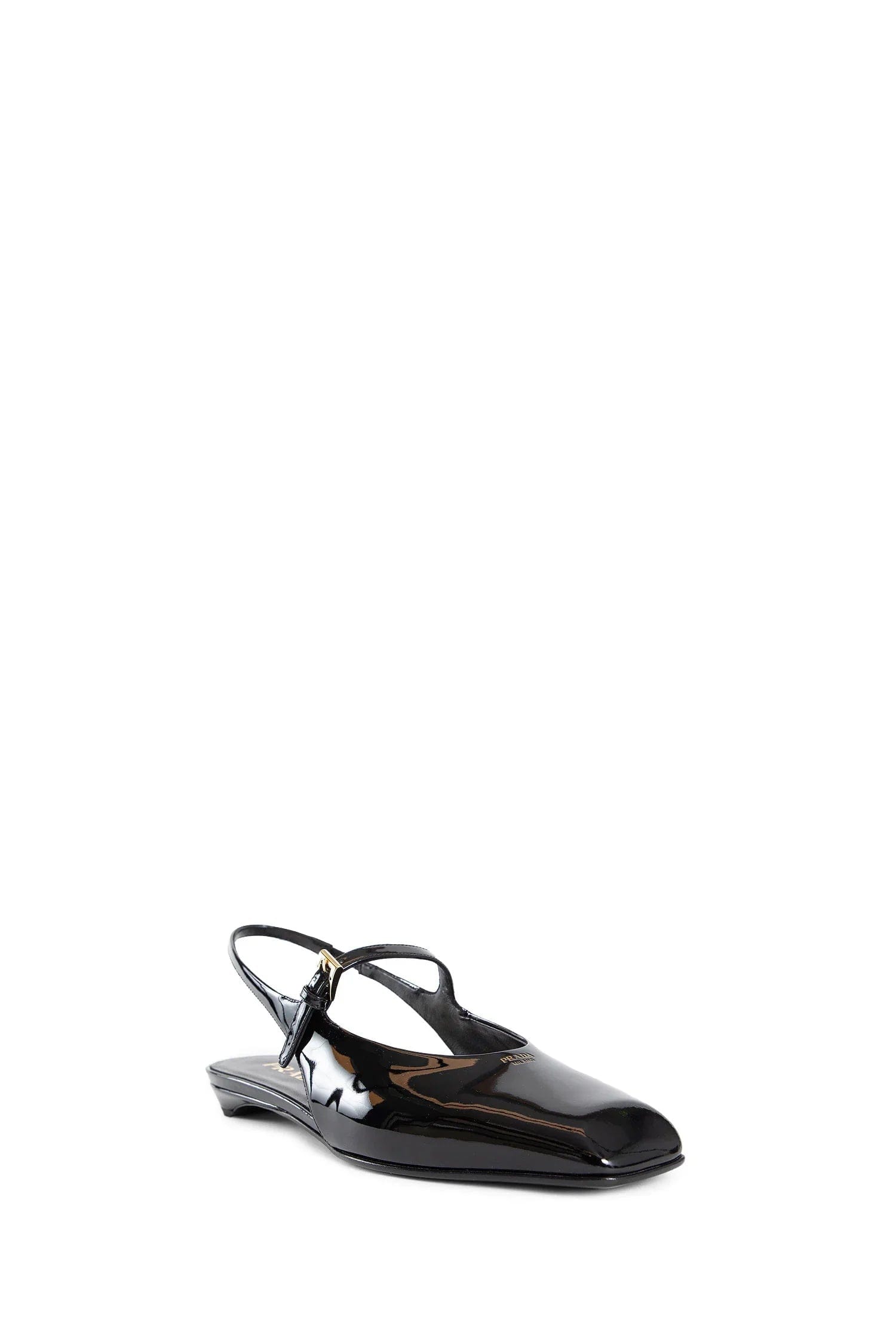 Prada Patent leather slingback ballerinas