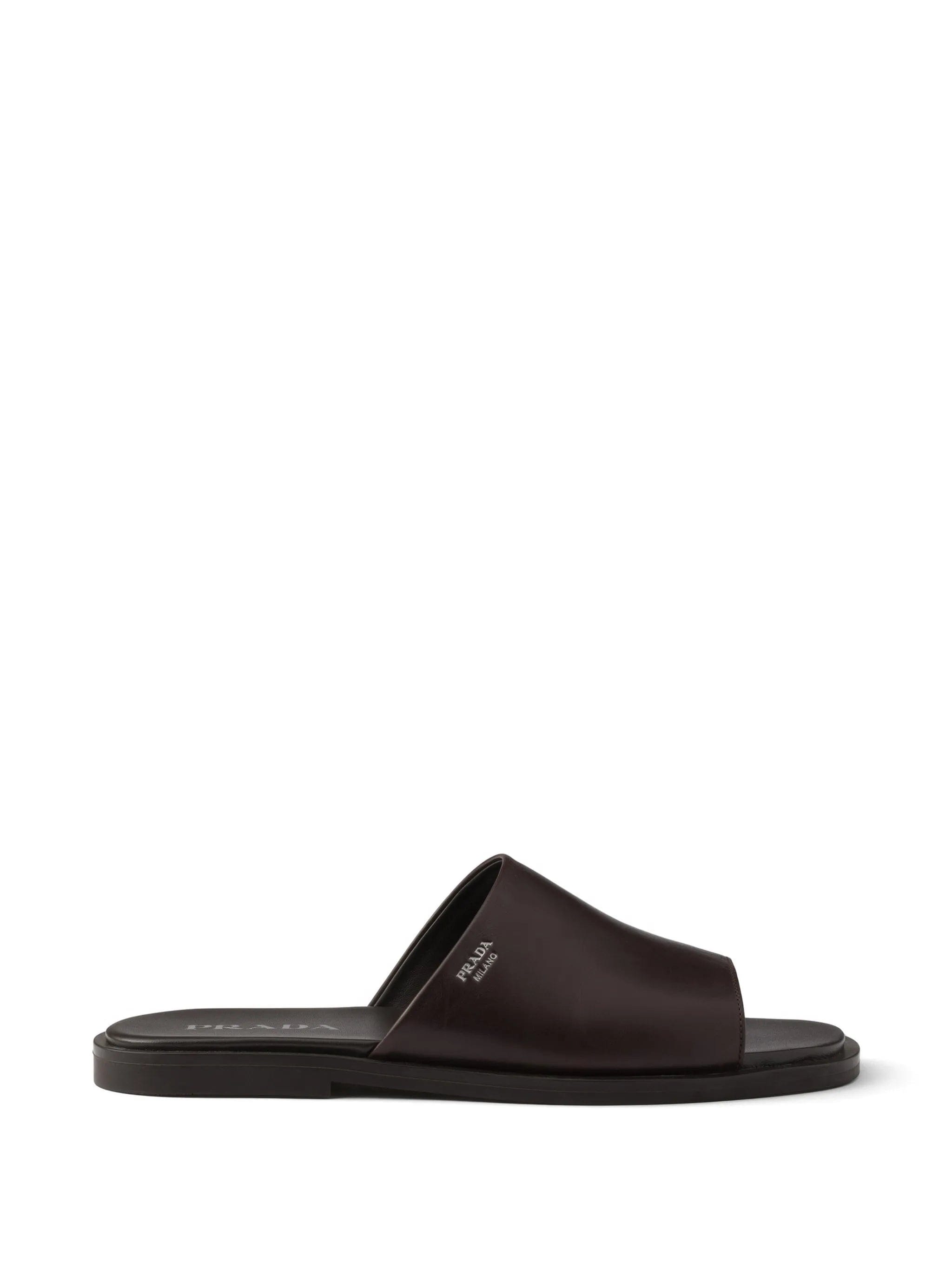 Prada leather slides