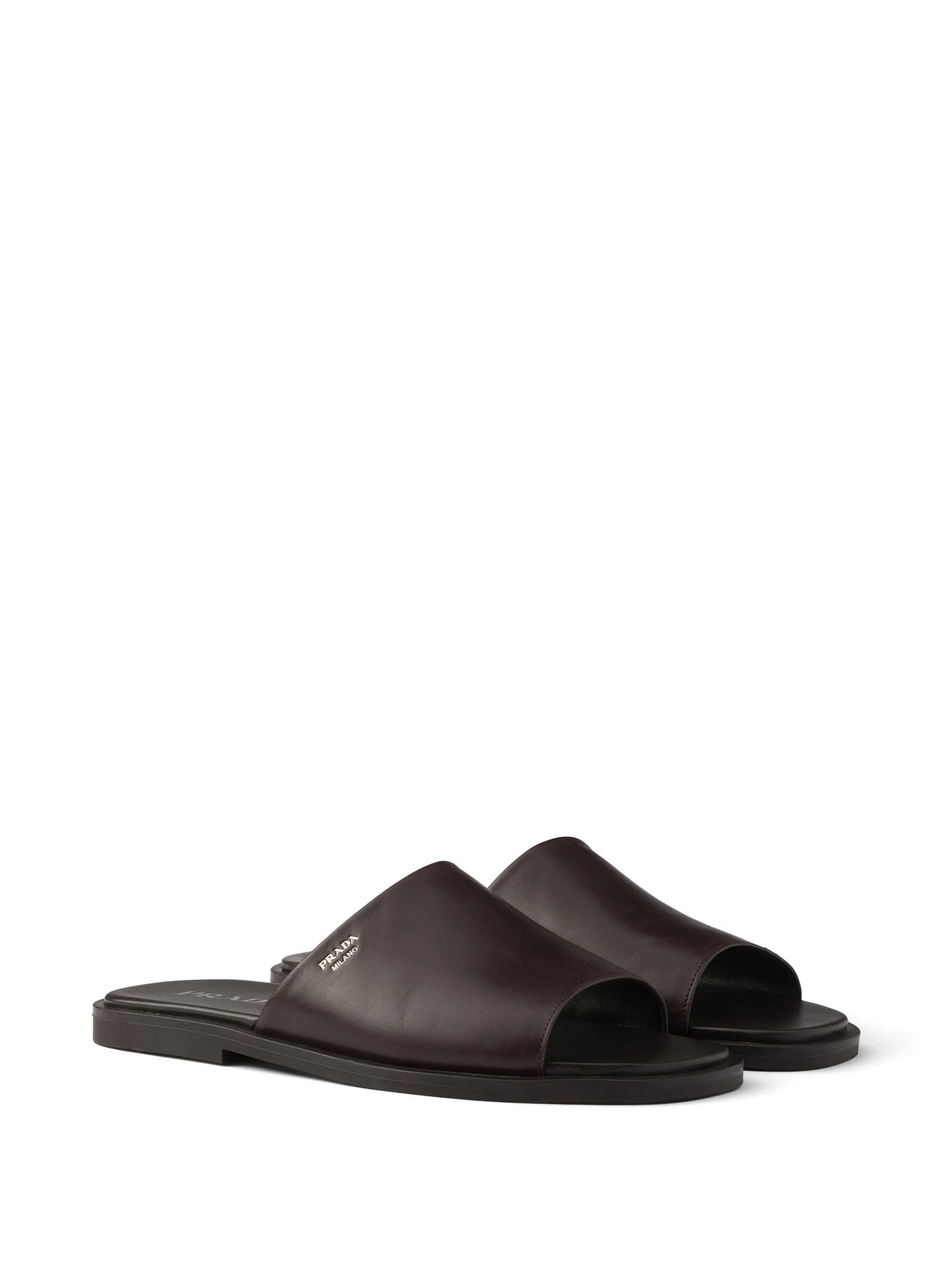 Prada leather slides
