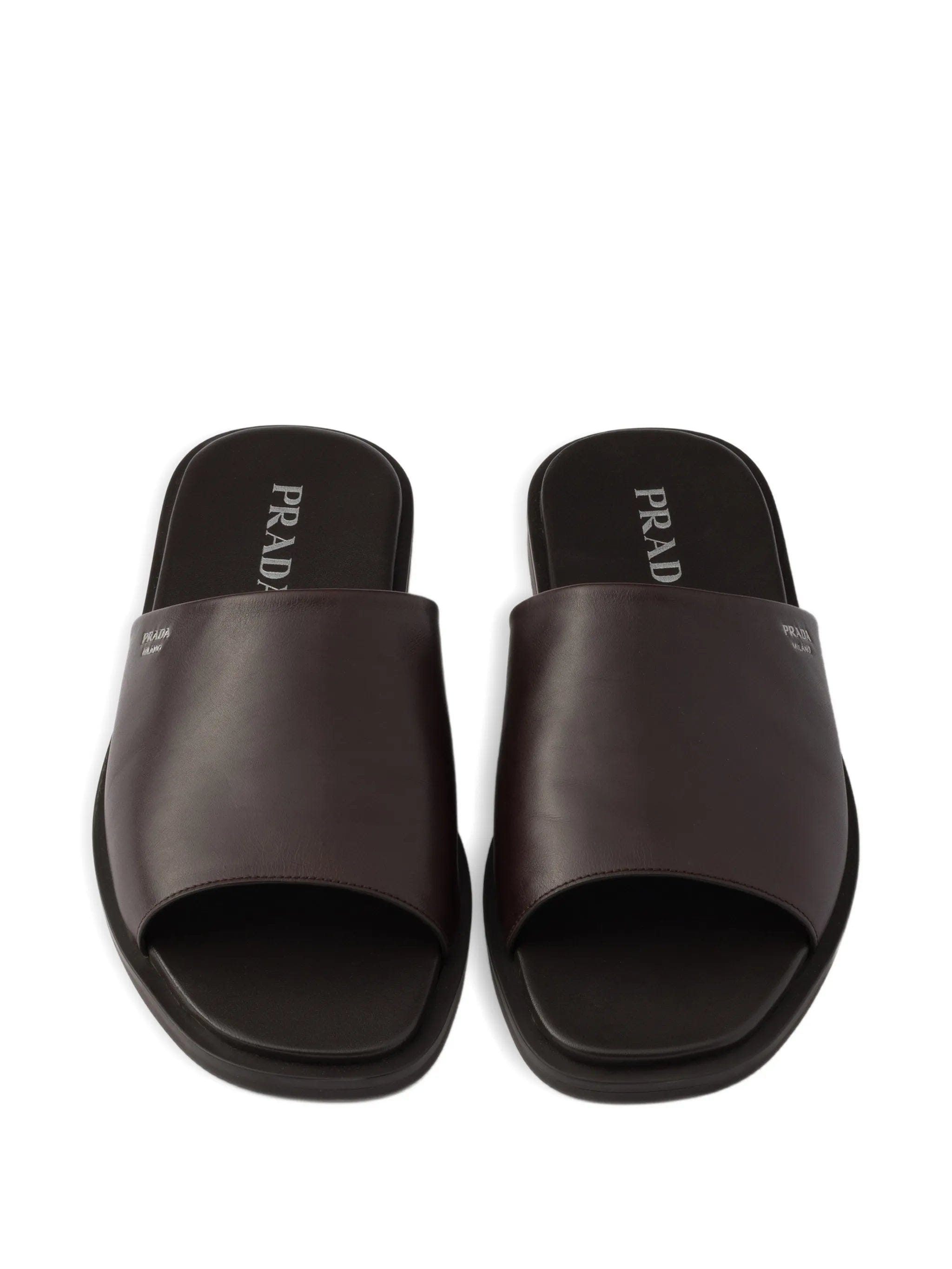 Prada leather slides
