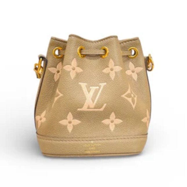 Louis Vuitton Nano Noé Bi - colour In Empreinte Leather