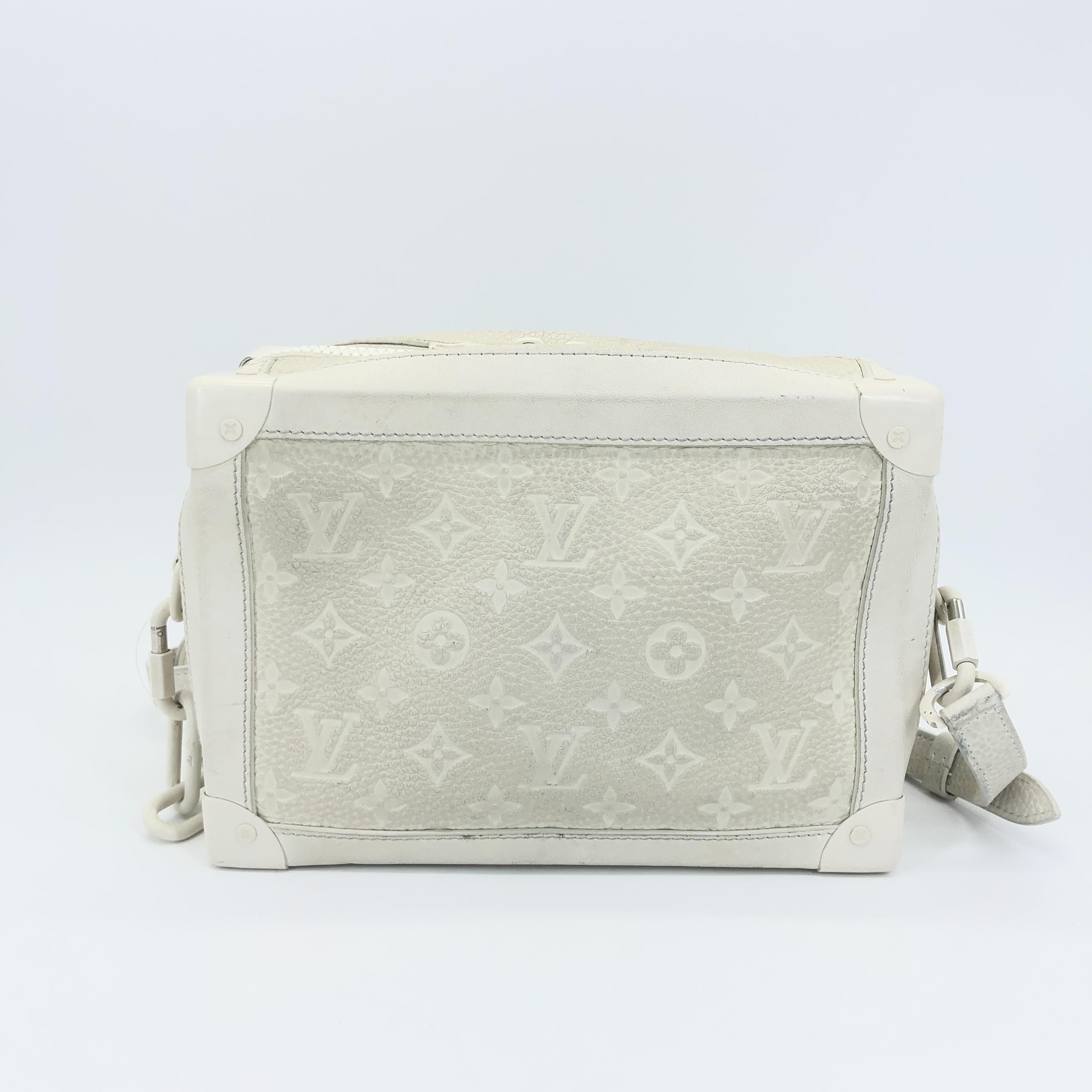 Louis Vuitton White Monogram Soft Trunk Bag C371458