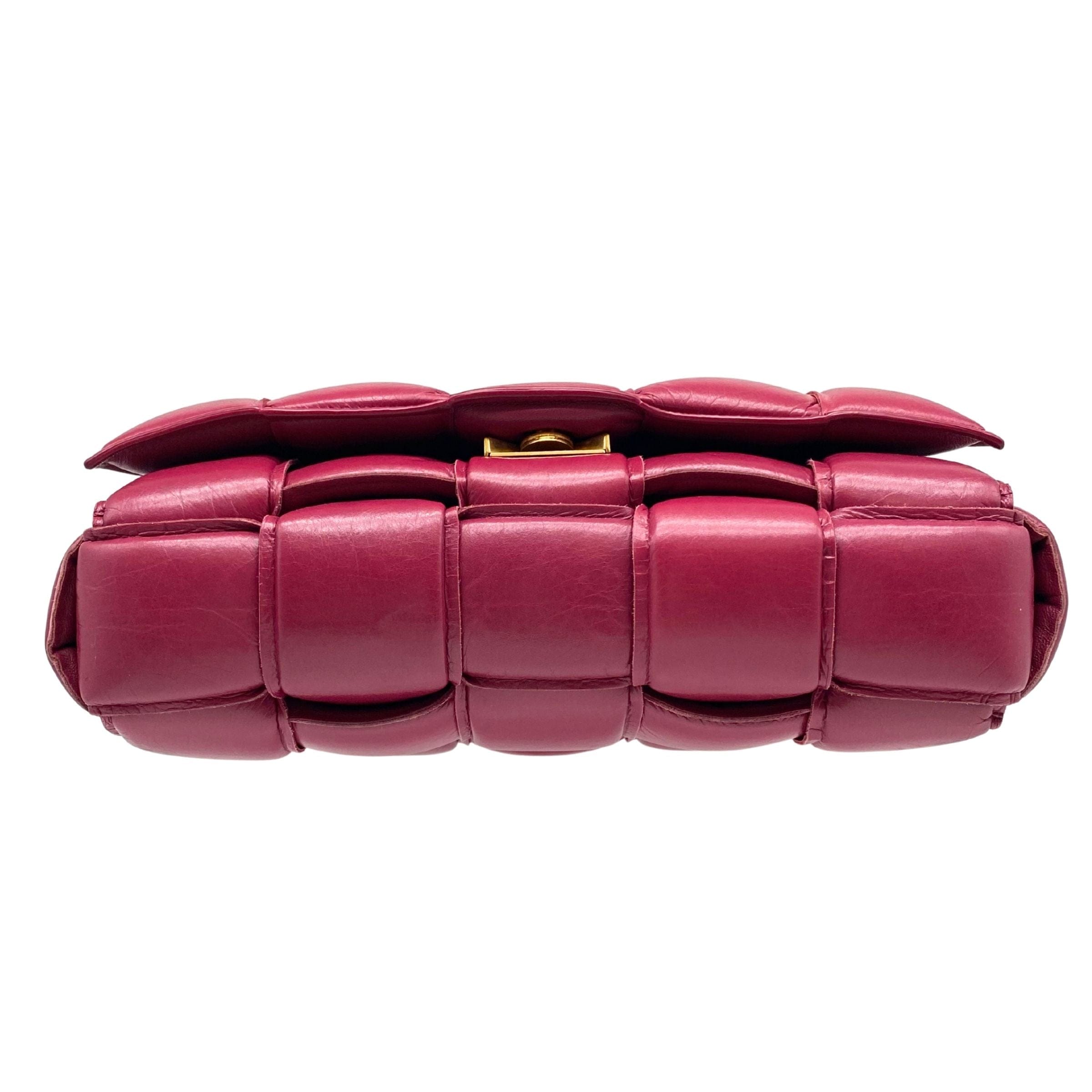 Bottega Veneta Raspberry Padded Cassette Bag