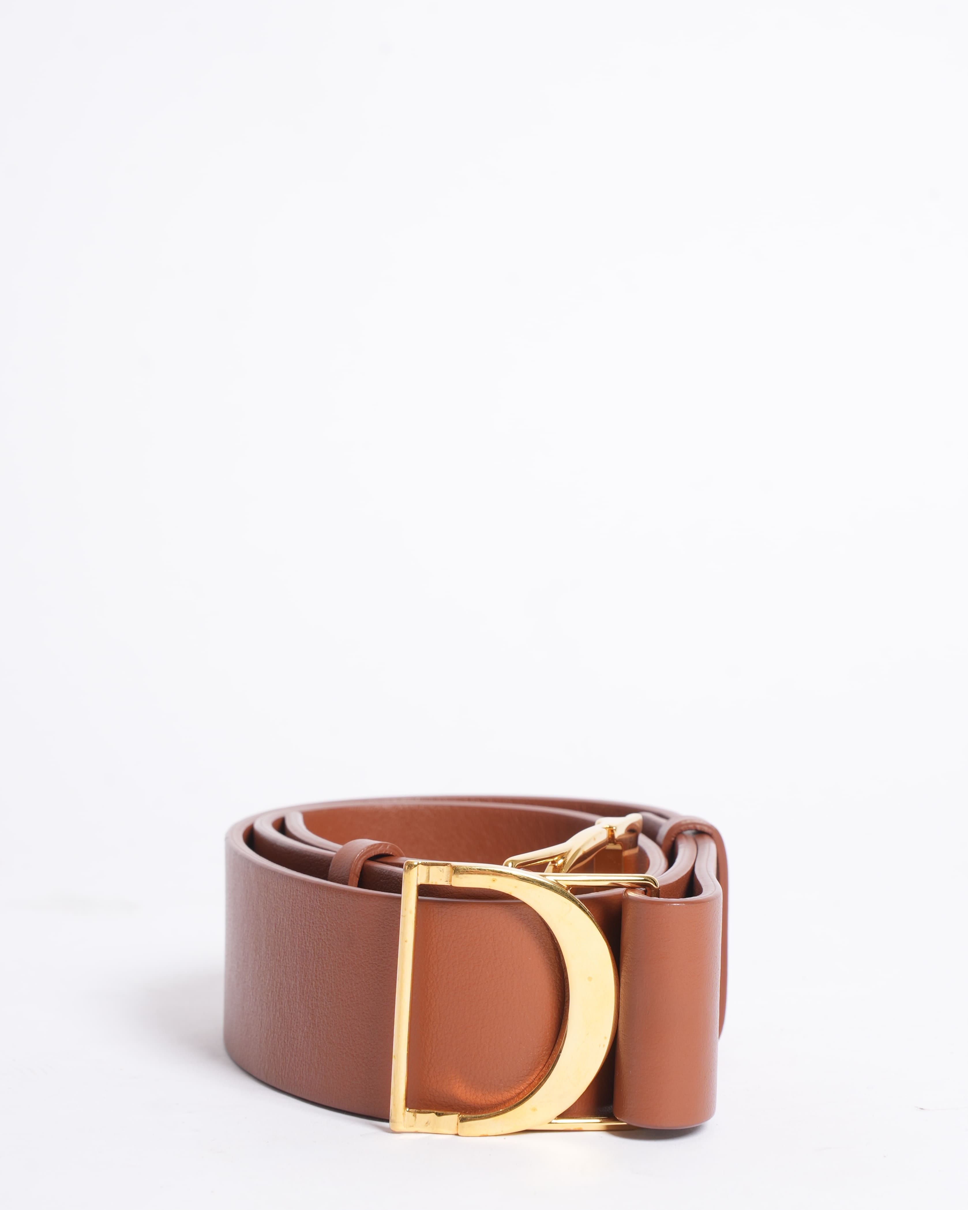 Dior Christian Dior Golden Saddle Belt