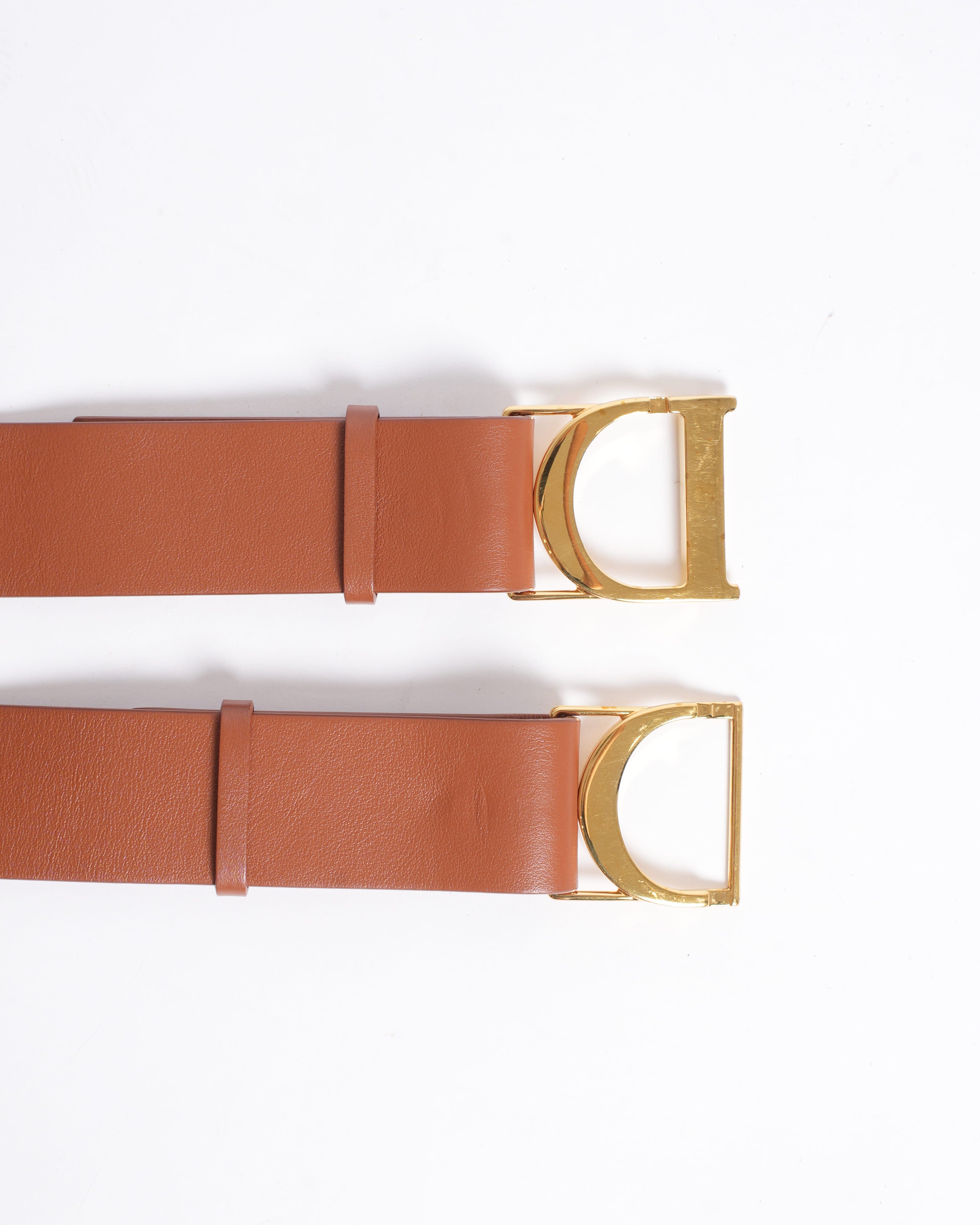 Dior Christian Dior Golden Saddle Belt