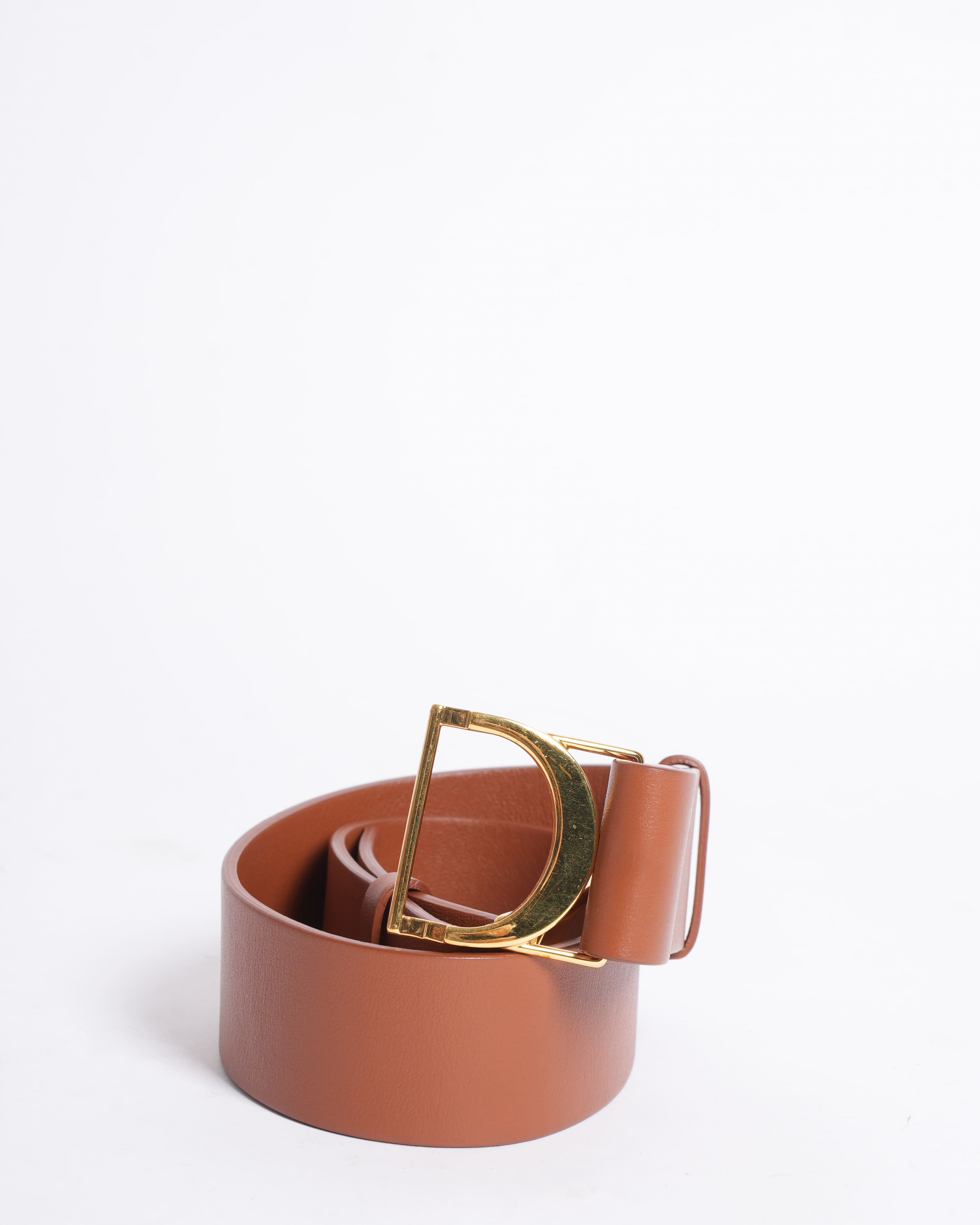 Dior Christian Dior Golden Saddle Belt
