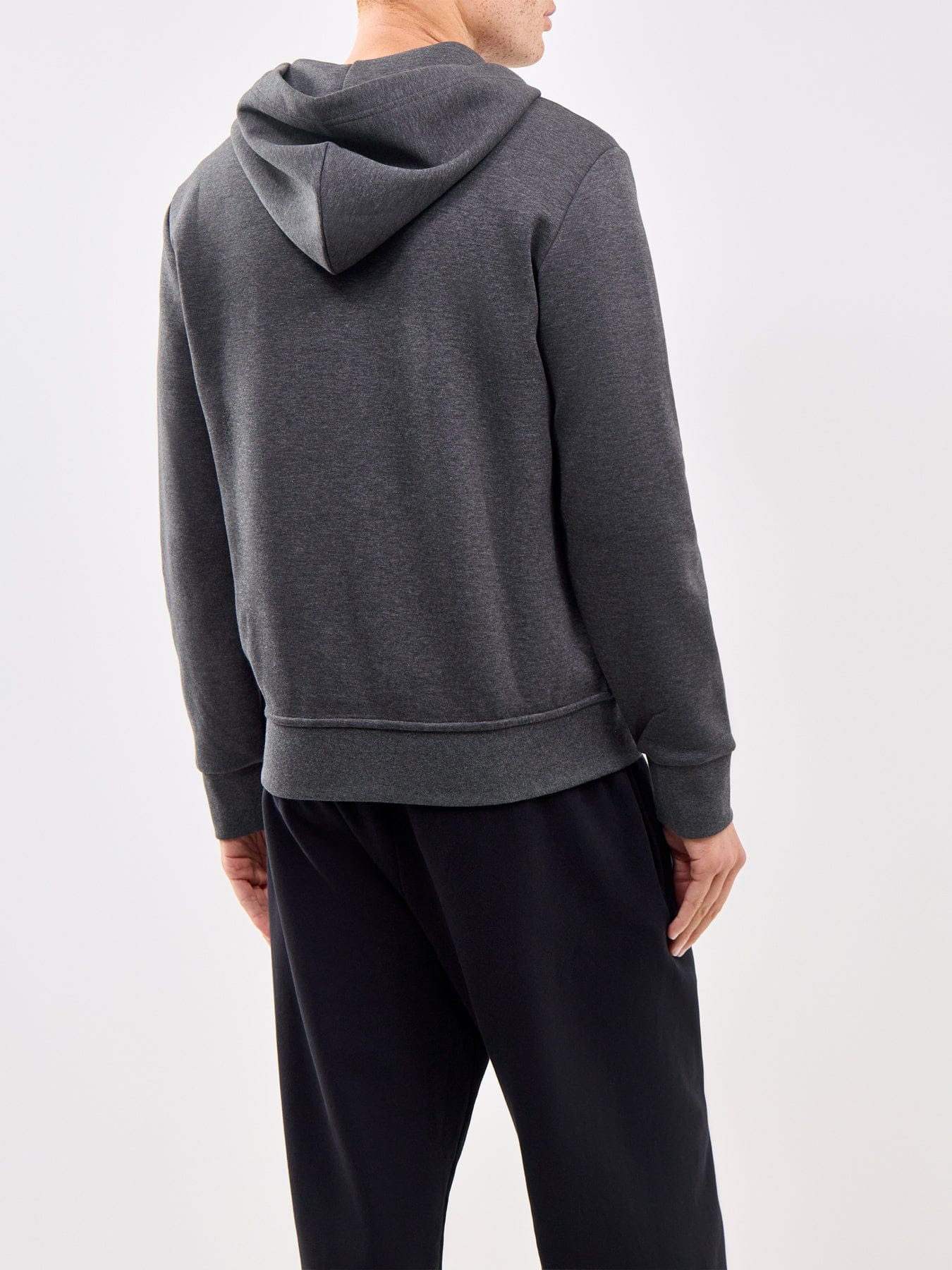 Polo Ralph Lauren Double Knit Zip Through Hoodie Grey