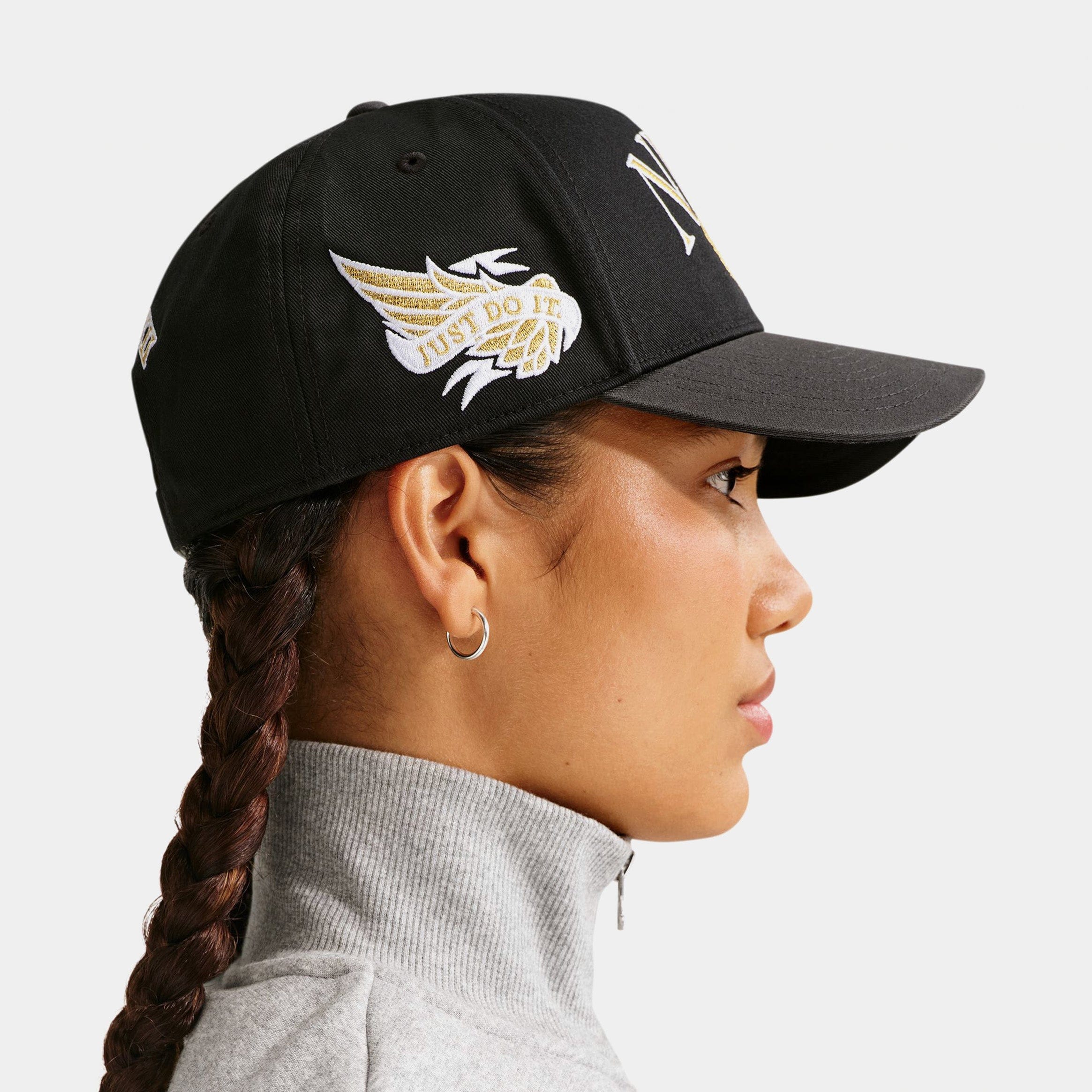Nike Rise Structured A Frame Mens Hat (Black/Anthracite/Black)