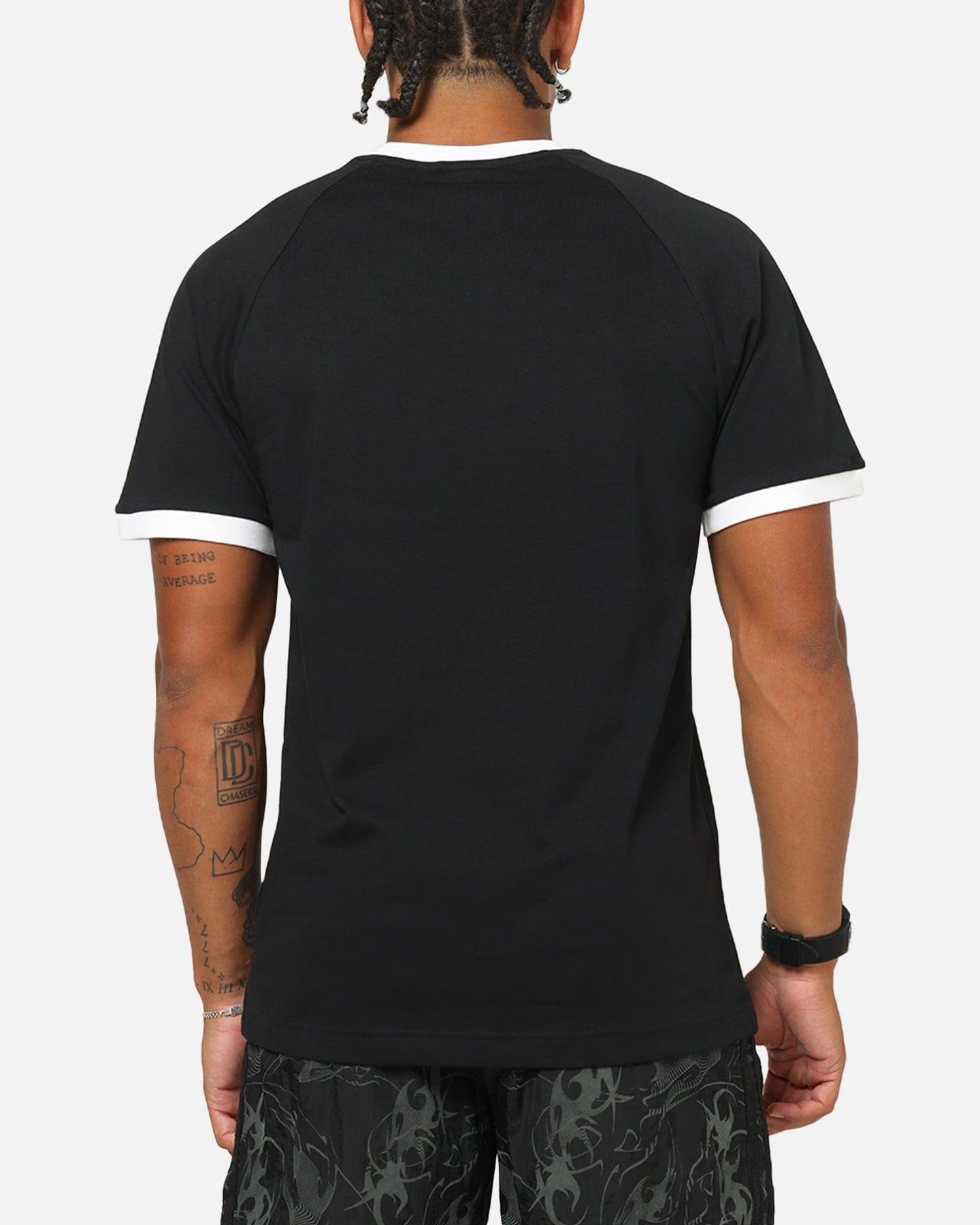 adidas Classics 3 - Stripes T - Shirt Black