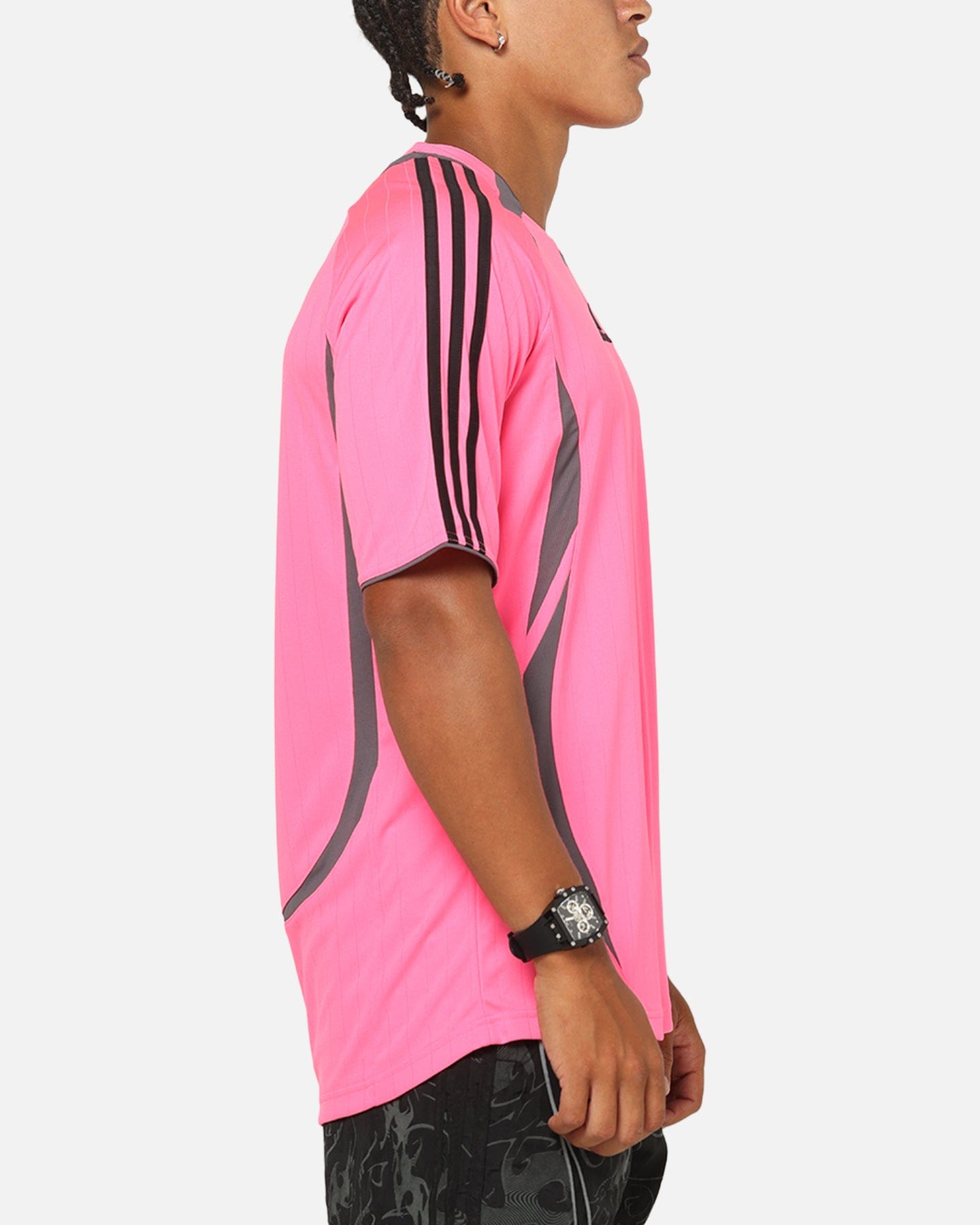 adidas Teamgeist T - Shirt Black/Lucid Pink
