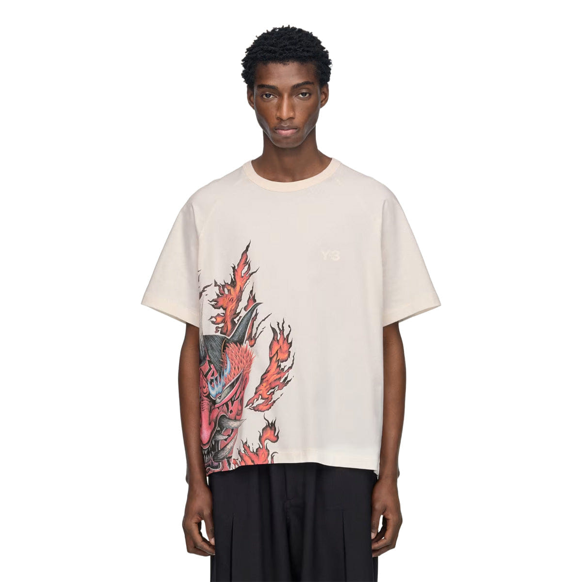 adidas Y - 3 GRAPHIC SHORT SLEEVE T-Shirt White