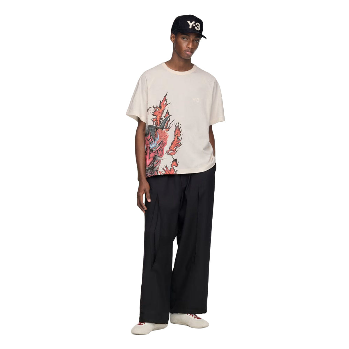 adidas Y - 3 GRAPHIC SHORT SLEEVE T-Shirt White