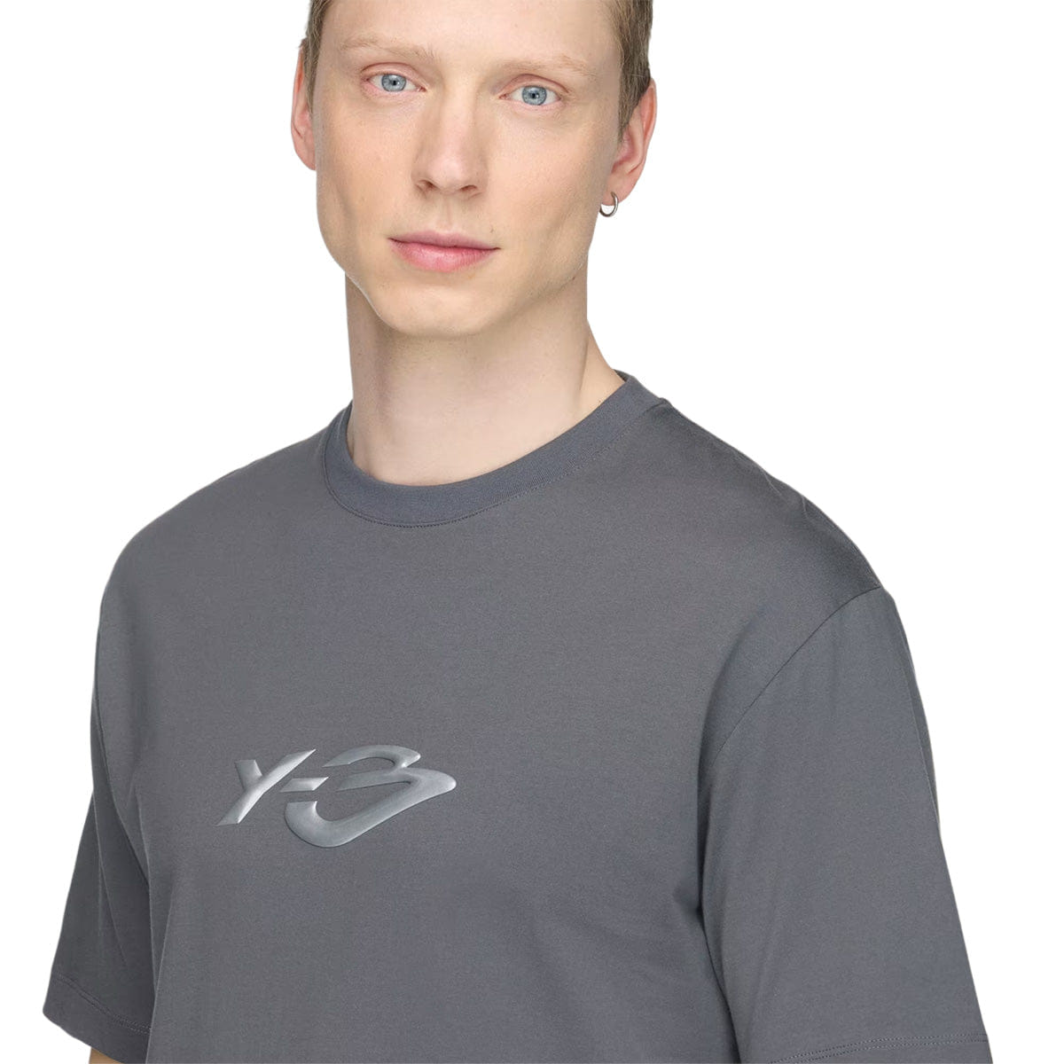adidas Y - 3 Liquid Logo Short Sleeve T-Shirt Grey