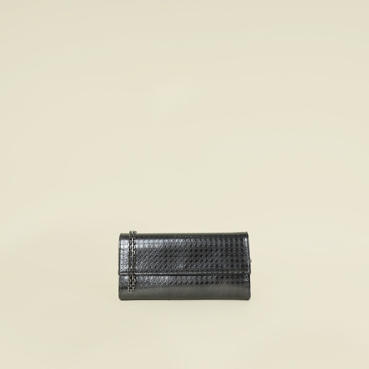 Christian Dior Black Micro - Cannage Lady Dior Croisiere Wallet on Chain