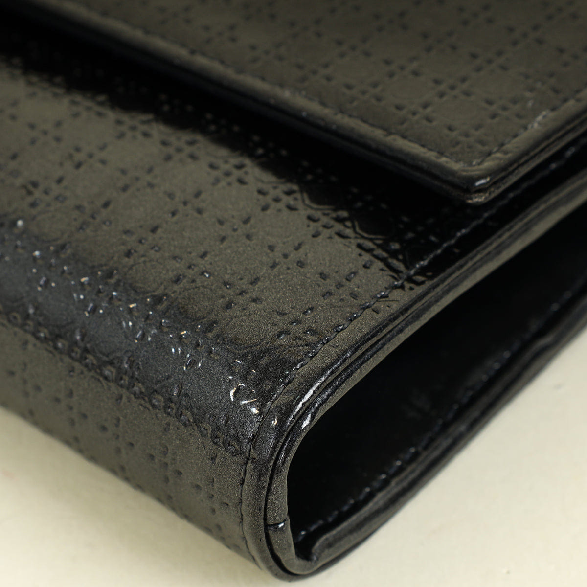Christian Dior Black Micro - Cannage Lady Dior Croisiere Wallet on Chain