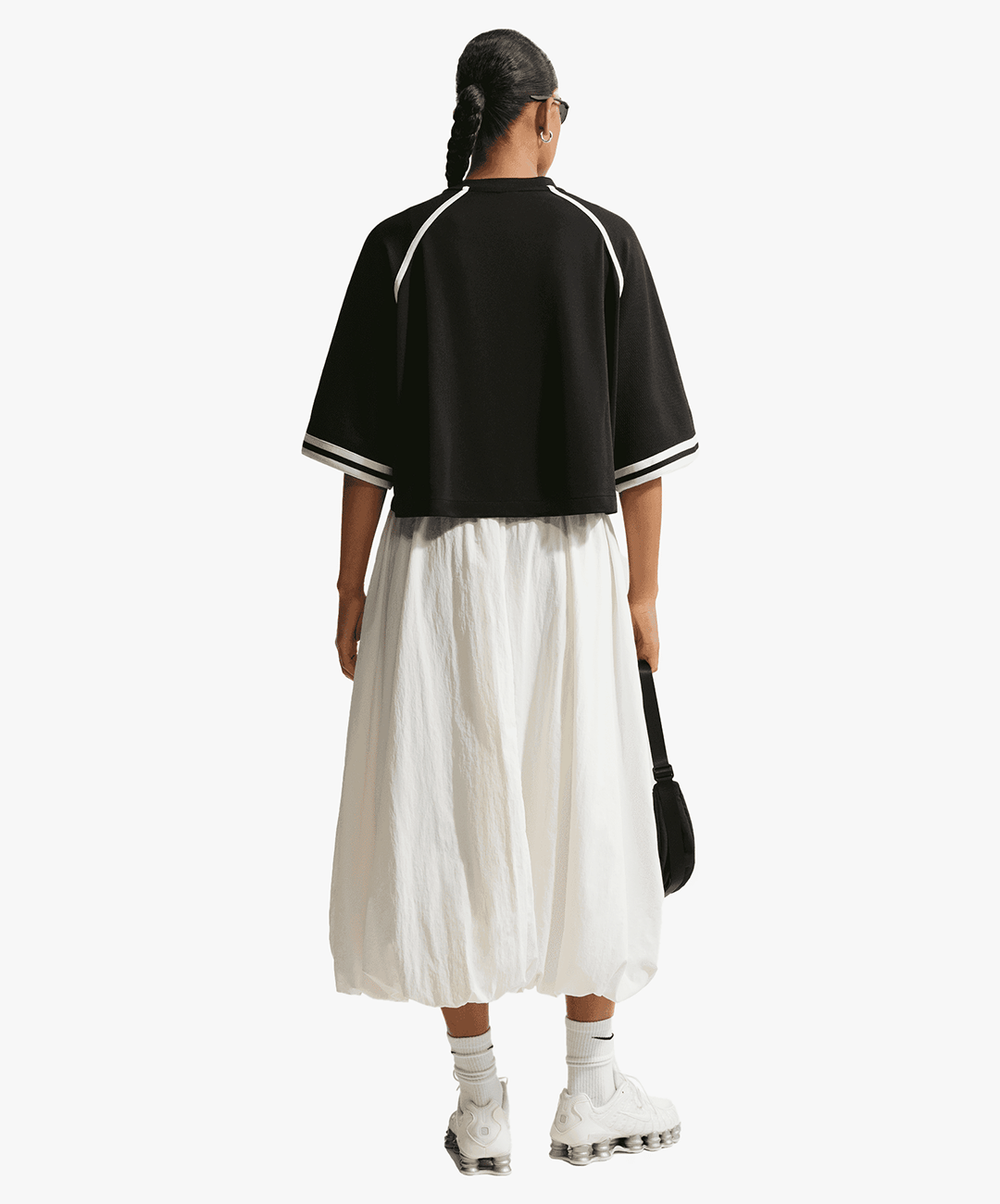 NIKE | OVERSIZED TOP { BLACK/BLACK/WHITE/WHITE