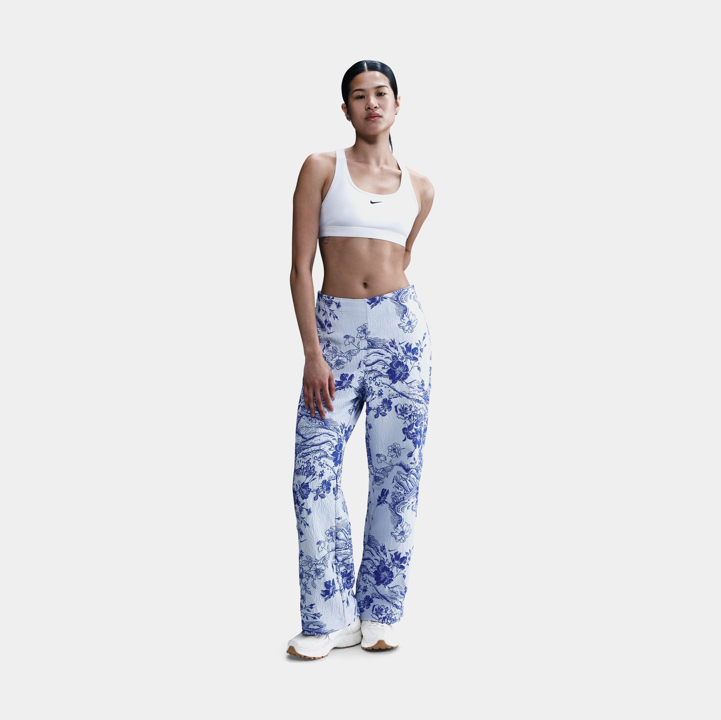Nike NSW Jacquard Track Womens Pants (Blue/White)