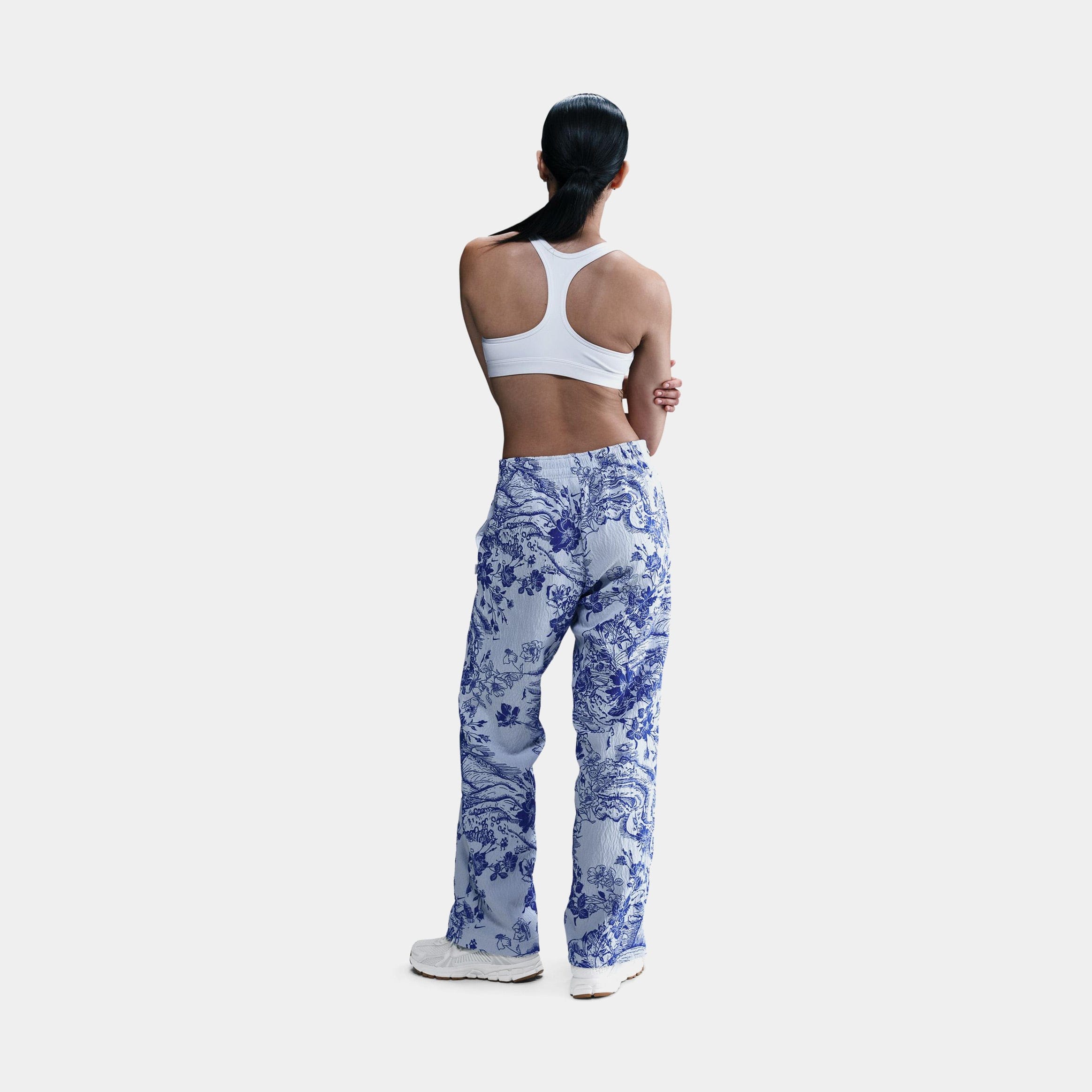 Nike NSW Jacquard Track Womens Pants (Blue/White)