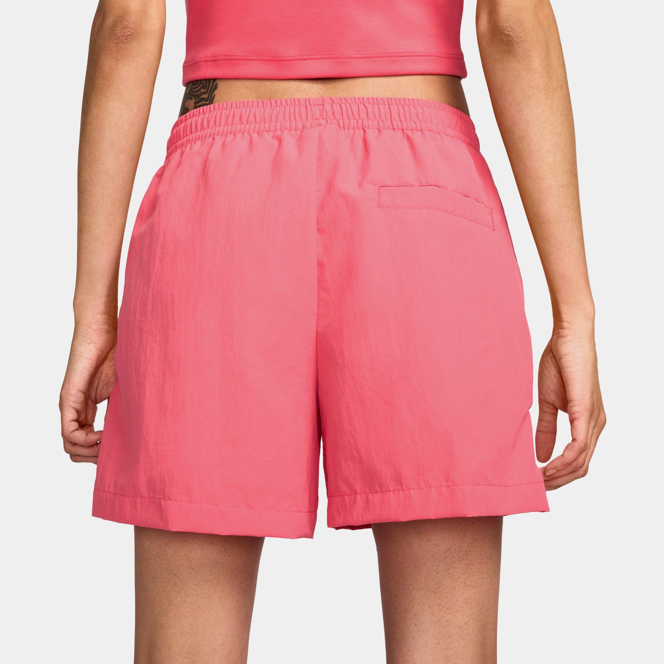 Nike NSW Mid Rise Woven Womens Shorts (Pink)