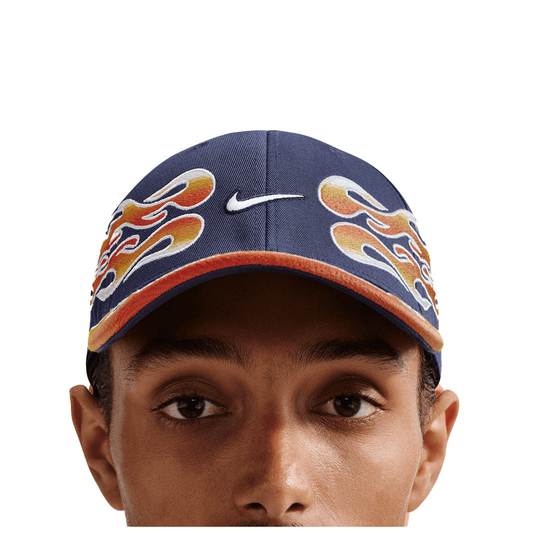 Nike CLUB STRUCTURED OG FLAME CAP MIDNIGHT NAVY