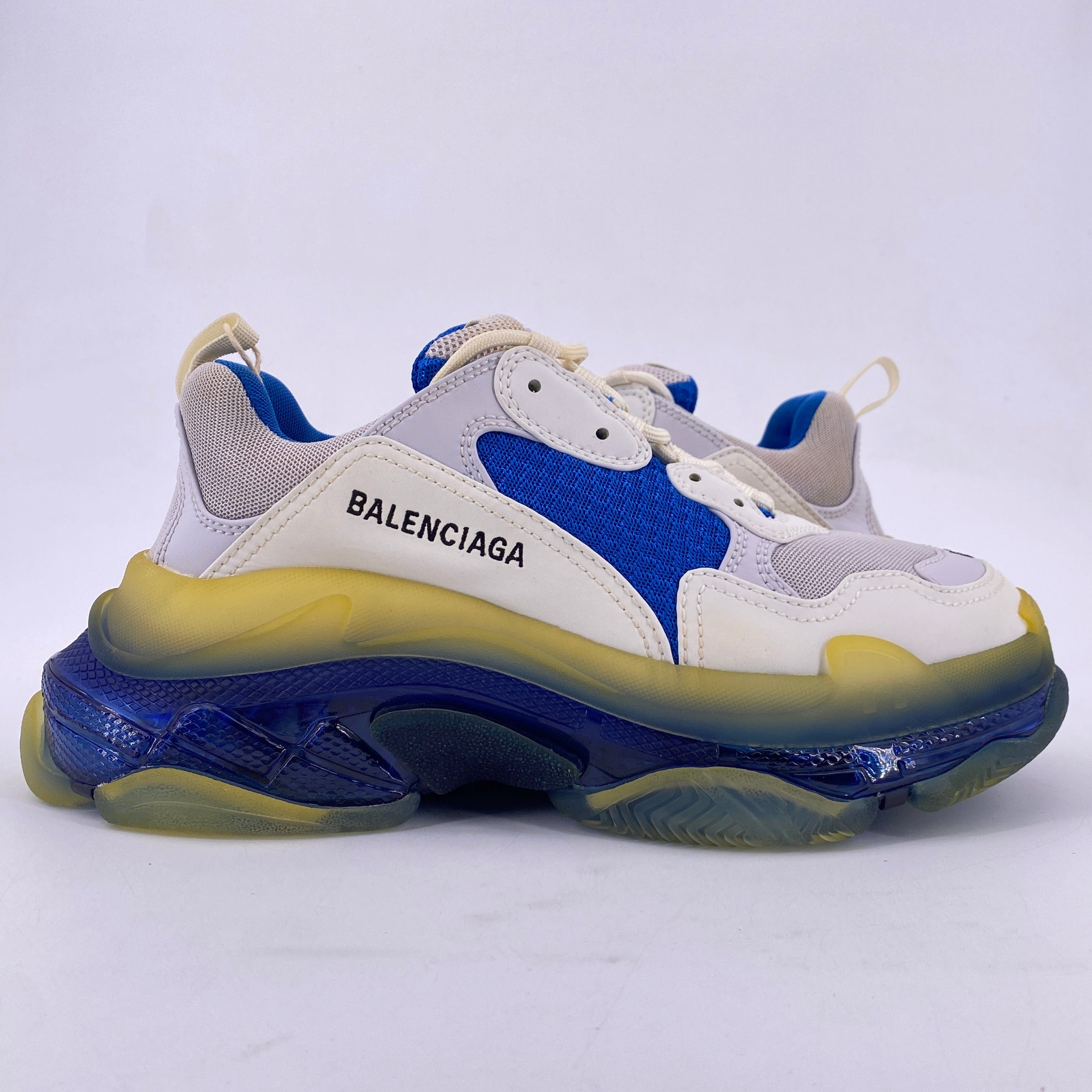 Balenciaga Triple S White Blue New Size 40