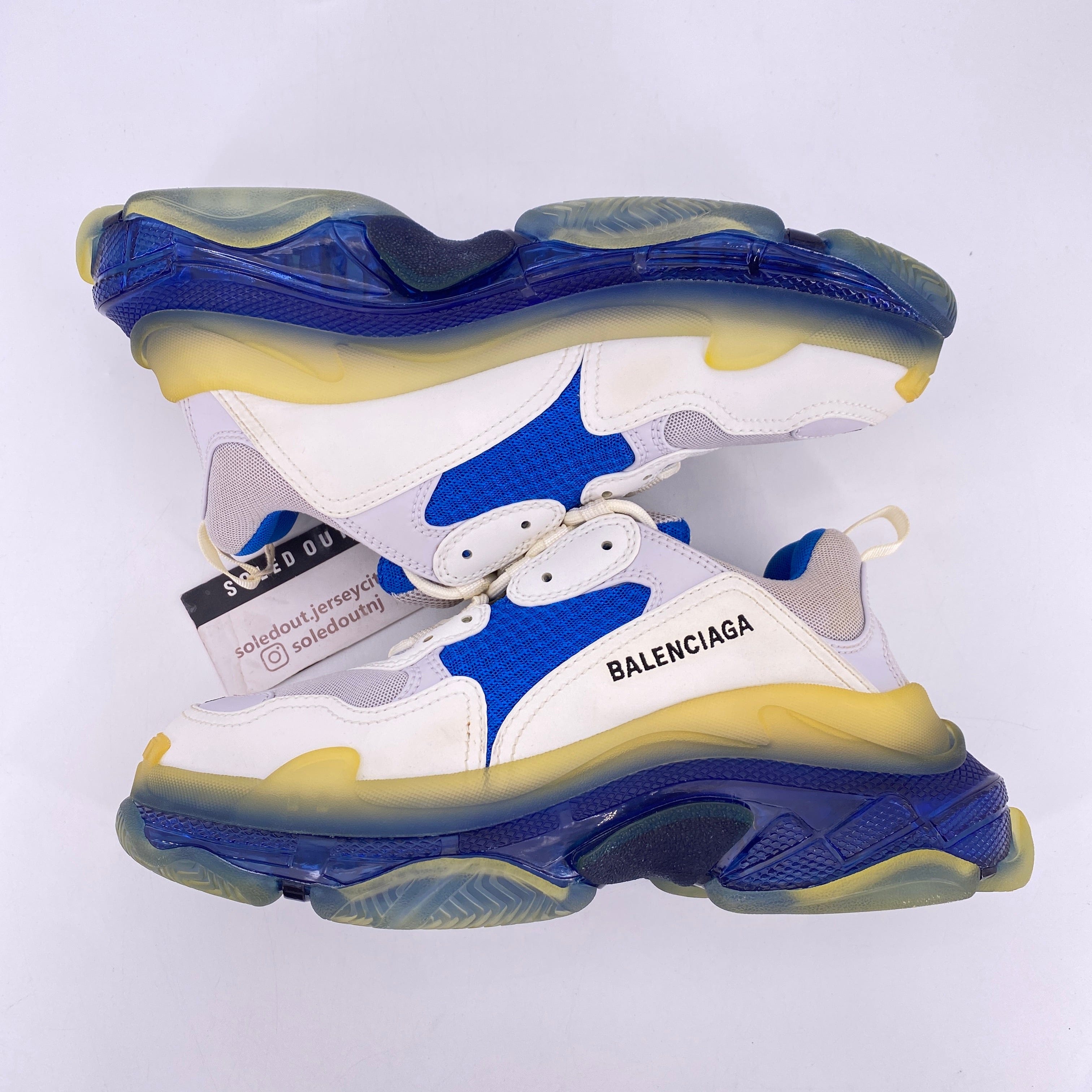 Balenciaga Triple S White Blue New Size 40