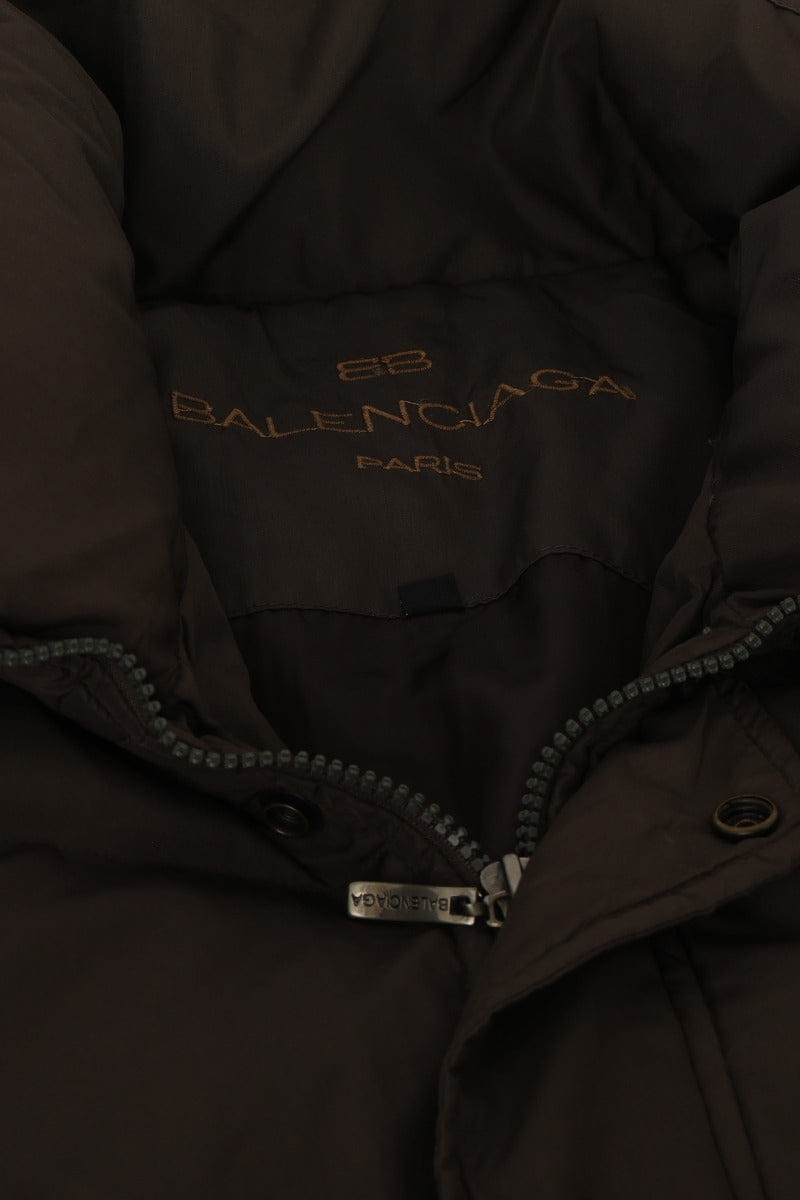 Balenciaga Size S Brown Quilted Puffer Jacket