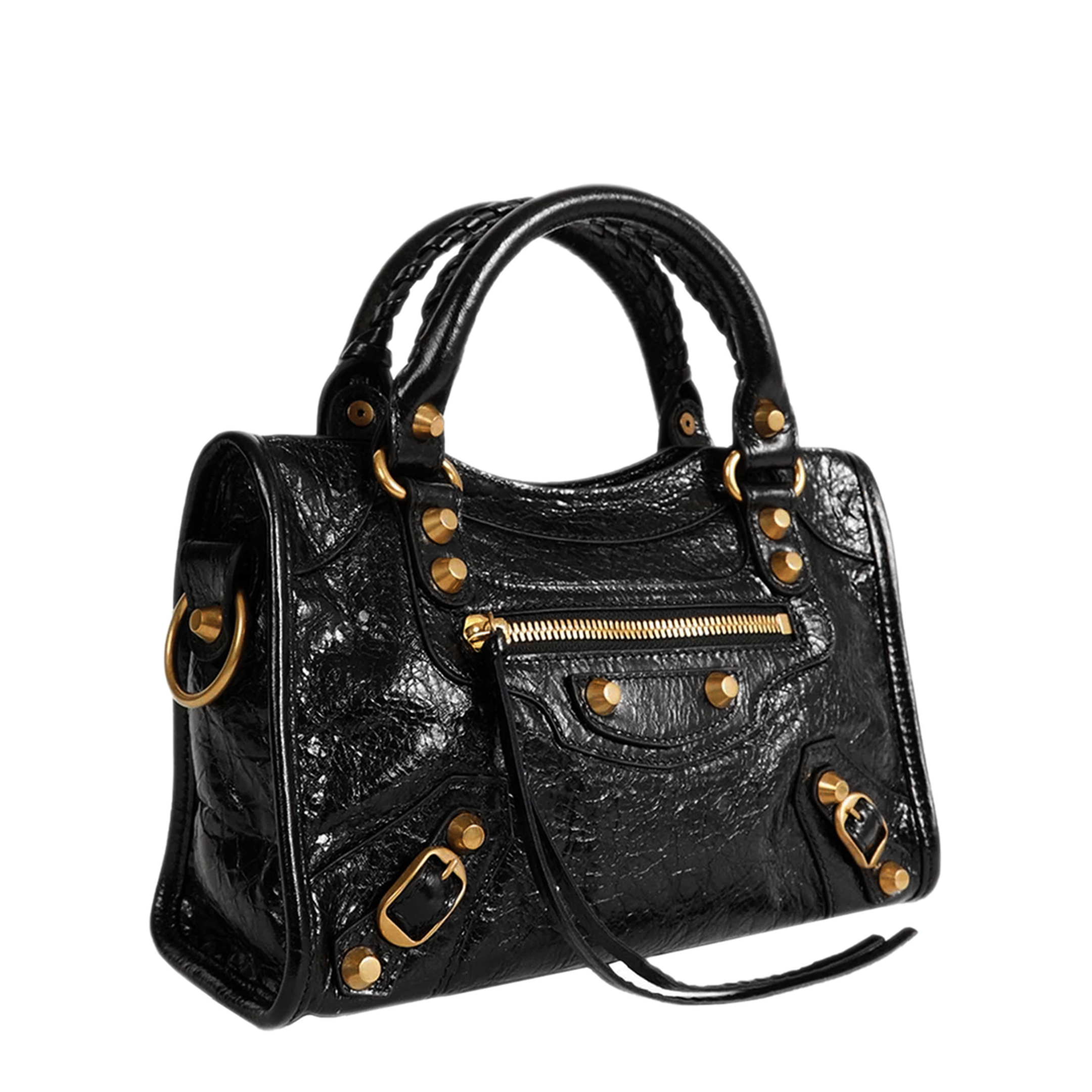 Balenciaga Le City Mini Lambskin Bag - Black