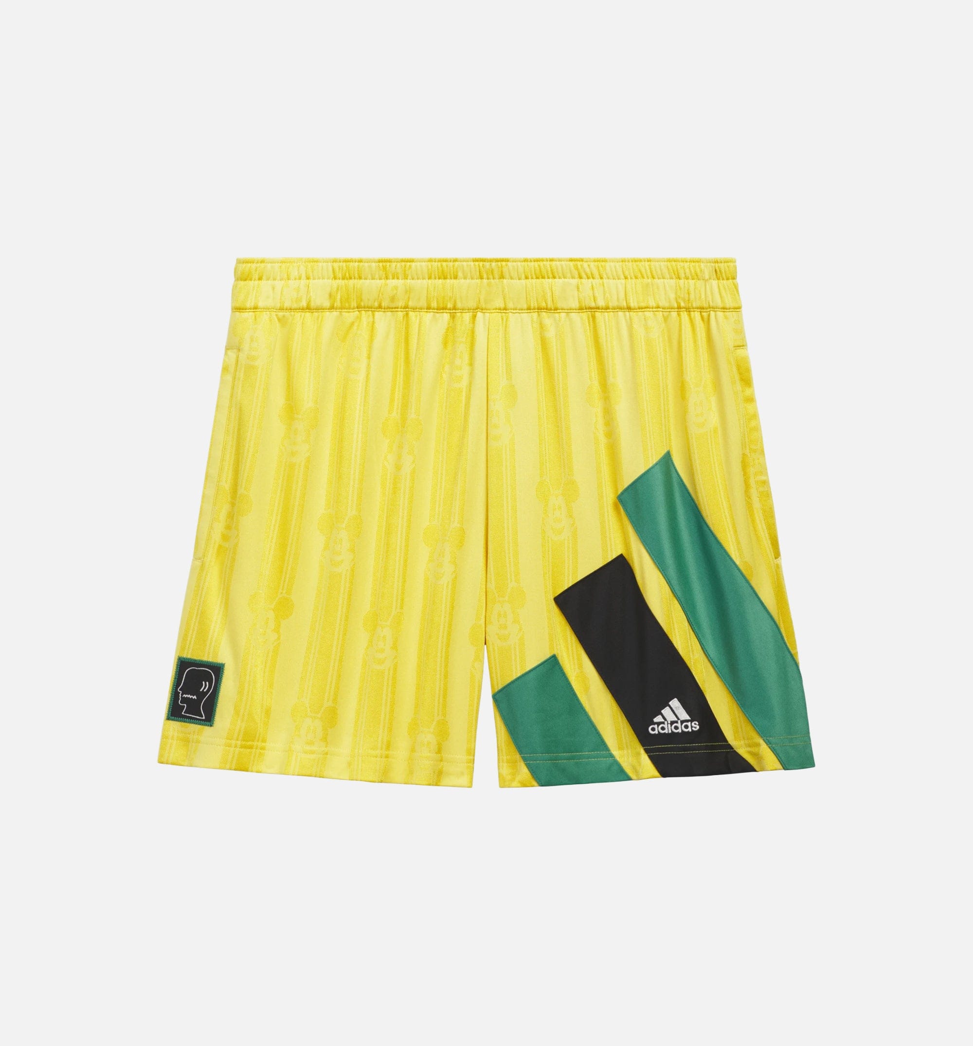 adidas Originals x Brain Dead By Disney Mens Short - Yellow/Green/Black