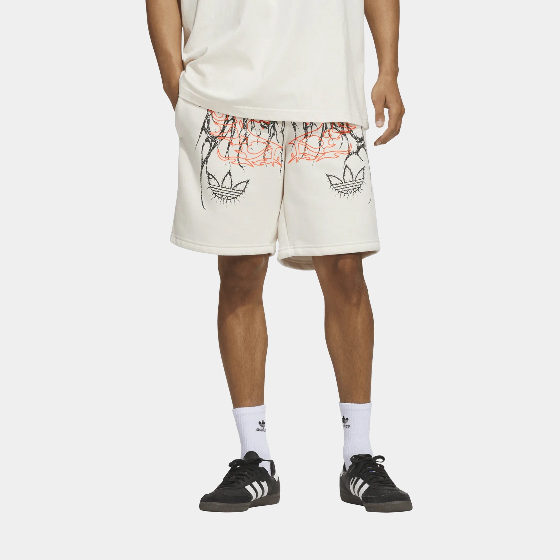 adidas Originals Metal Graphic Shorts (White)
