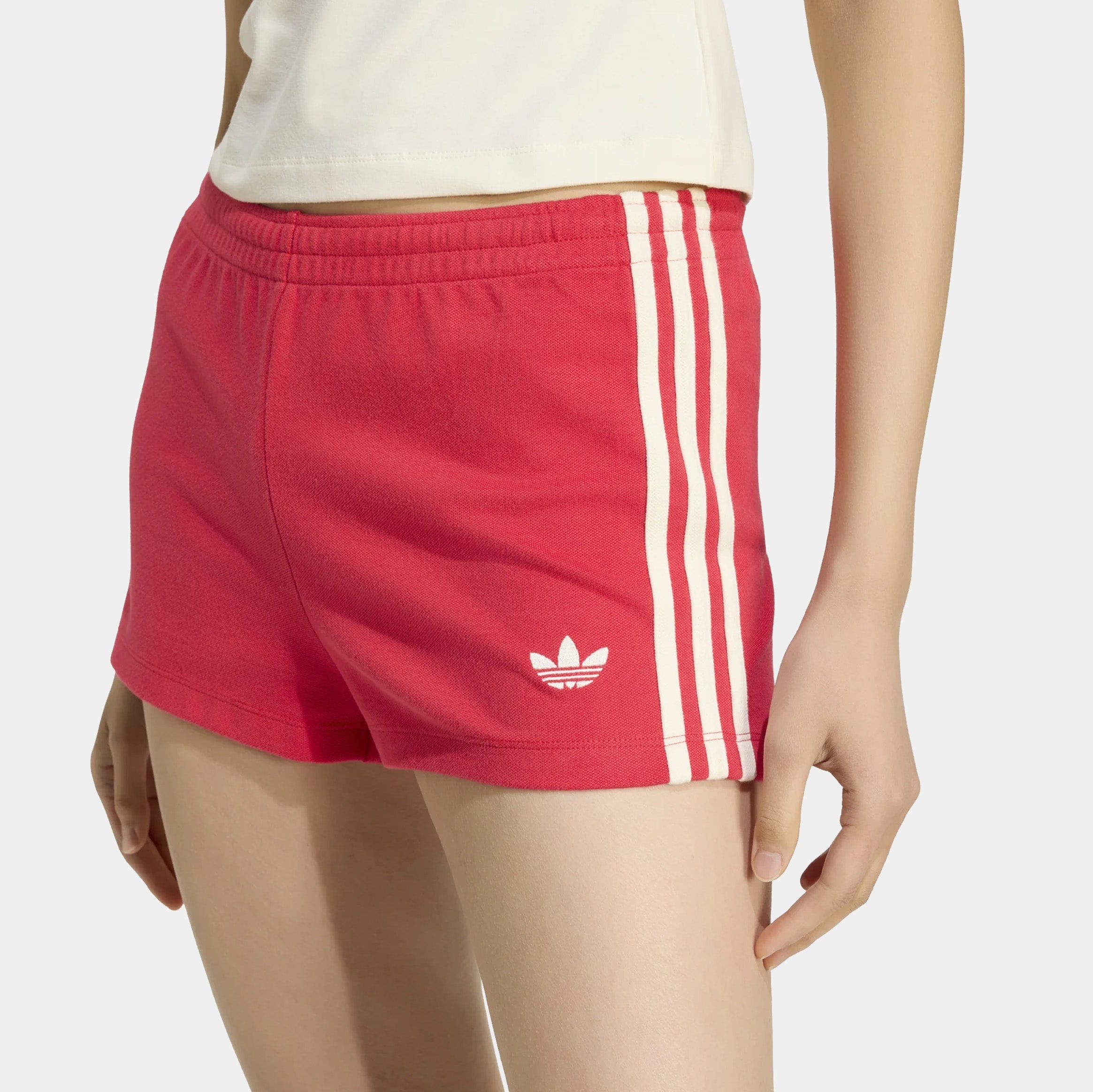 adidas Originals GFX Track Womens Shorts (Pure Ruby)