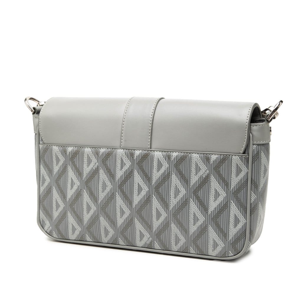 Dior Coated Canvas CD Diamond and Calfskin Hit The Road Messenger Bag
