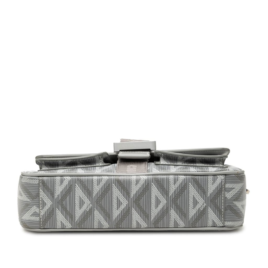 Dior Coated Canvas CD Diamond and Calfskin Hit The Road Messenger Bag
