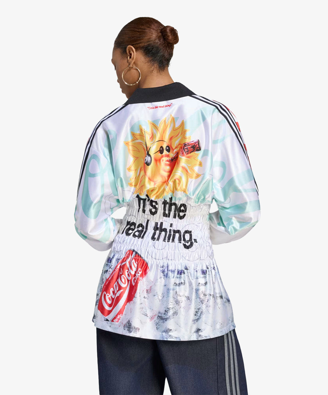 Adidas Originals | x COCA - COLA MASH UP SMOCKED JERSEY { WHITE