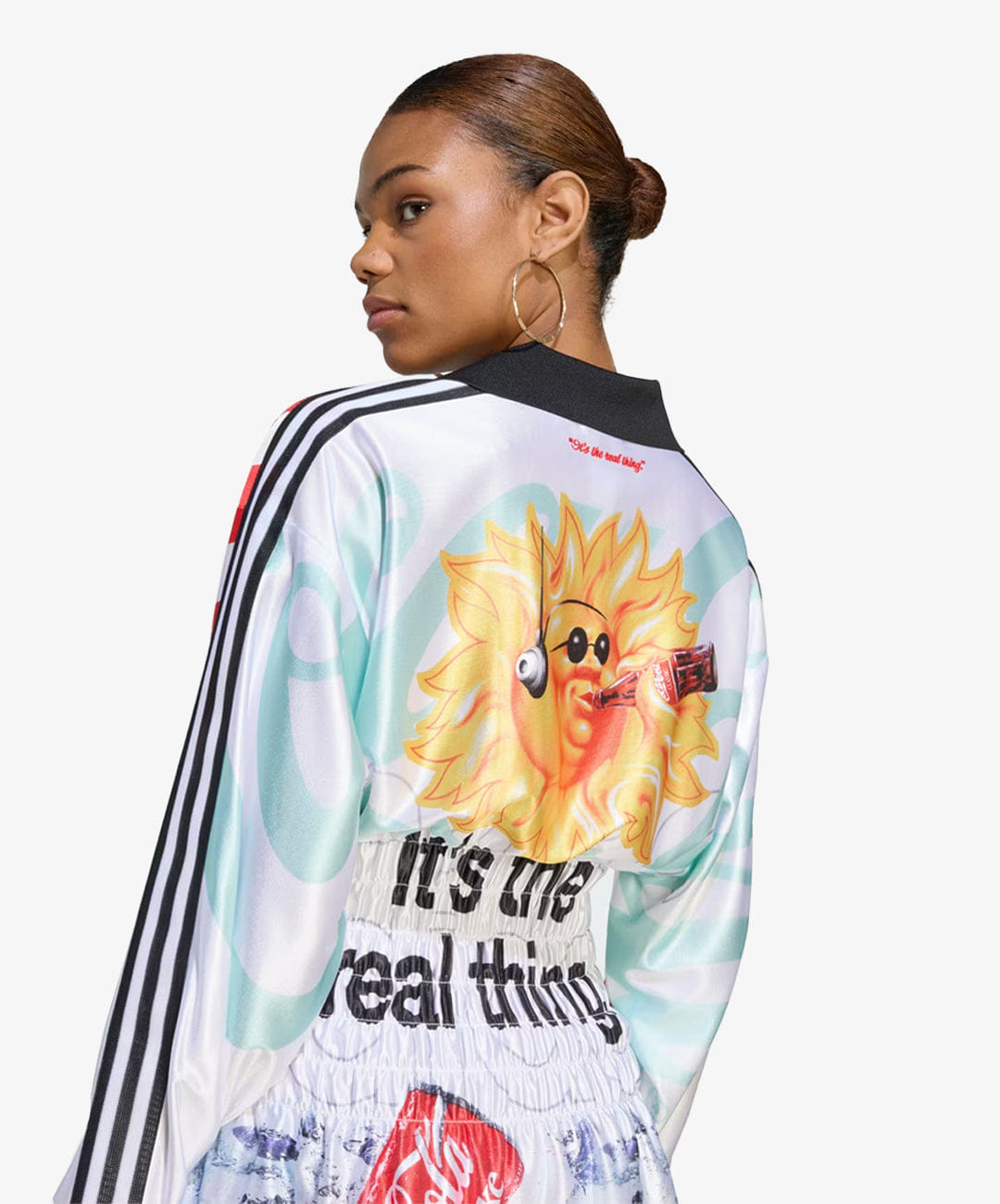 Adidas Originals | x COCA - COLA MASH UP SMOCKED JERSEY { WHITE